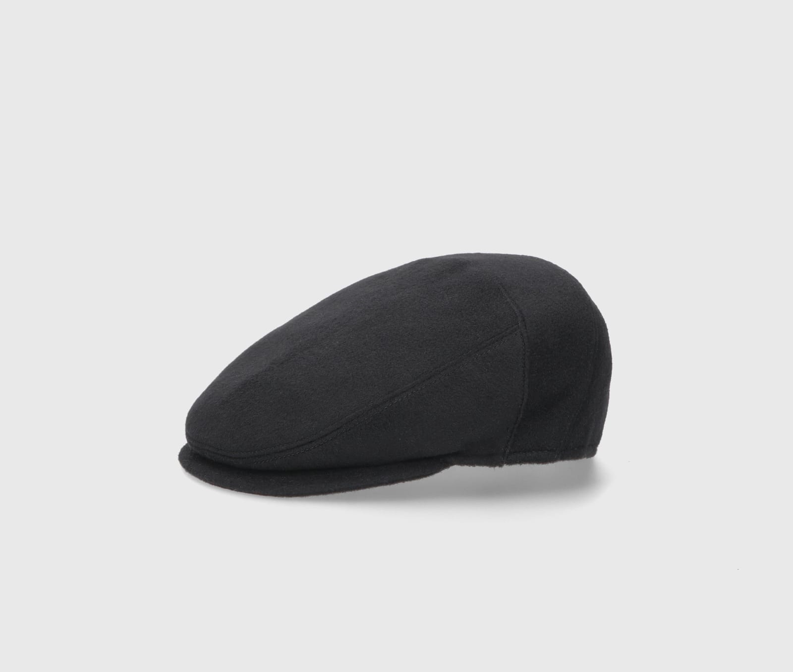 Borsalino Vincenzo Soft Flat Cap In Black