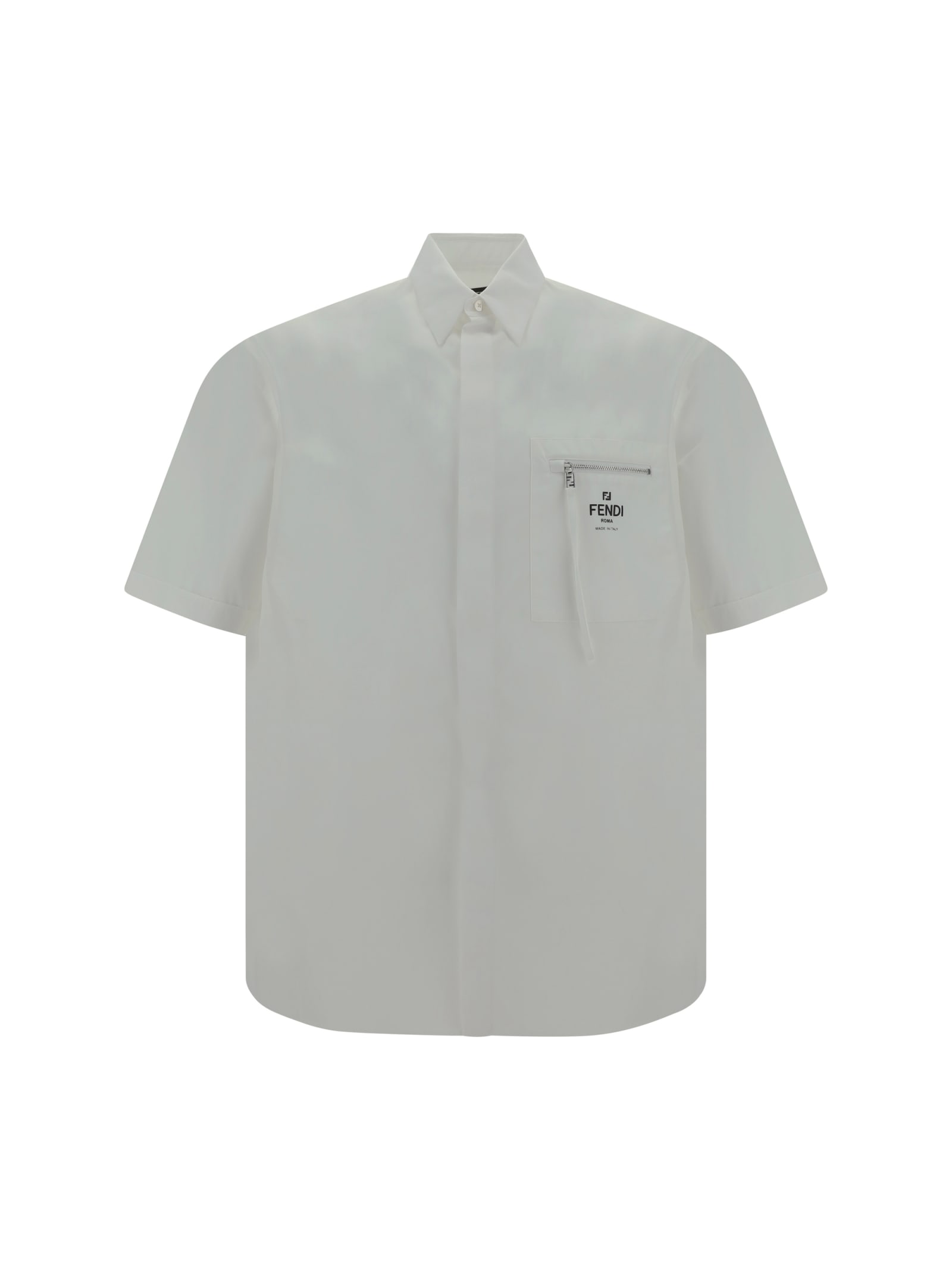 Shop Fendi Shirt In Bianco