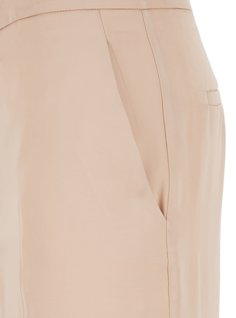 Jucca Pink Pants With Hidden Front Closure And Side Pockets In Viscose Woman In Pink