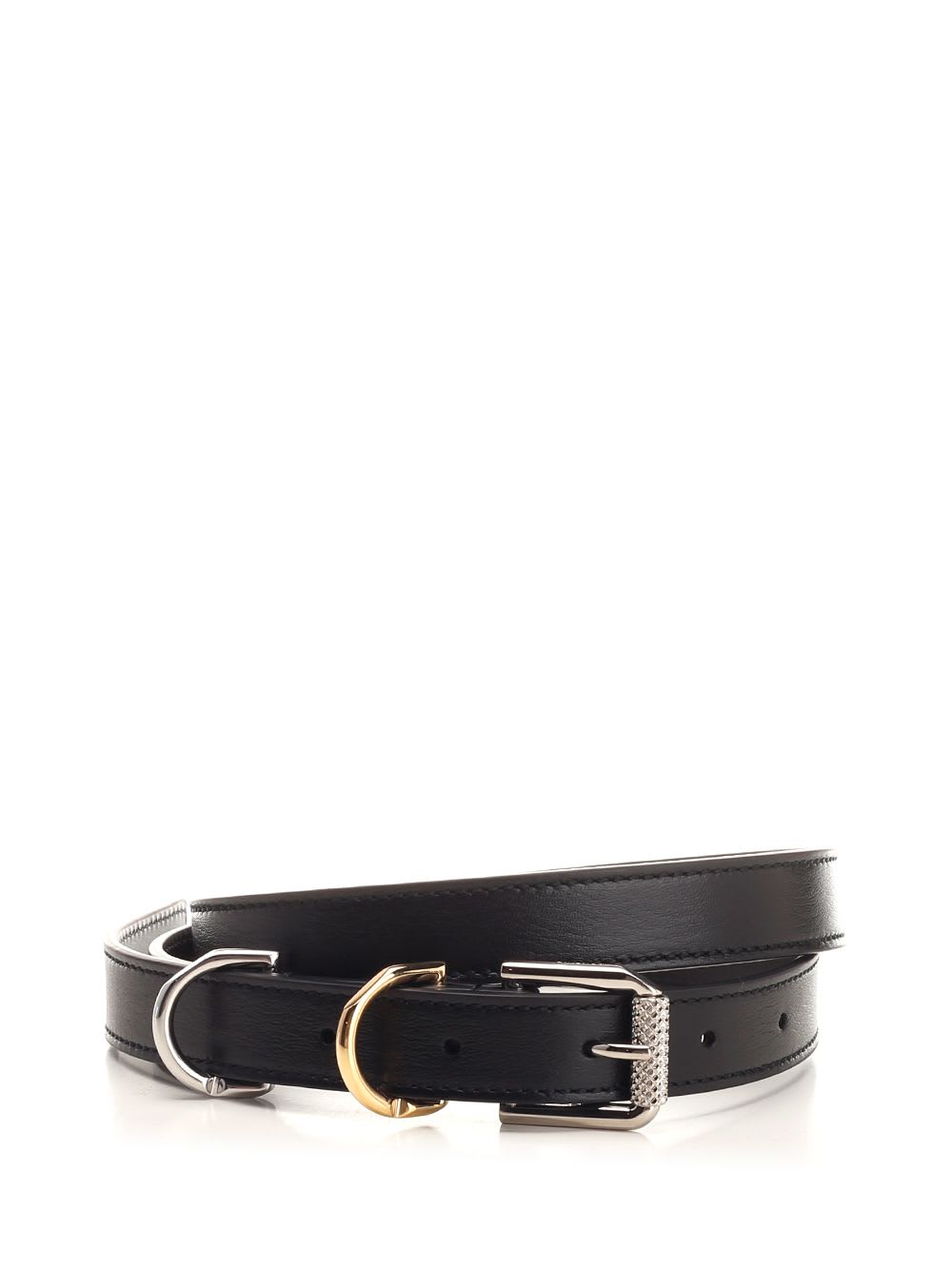 Shop Givenchy Voyou Belt In Black