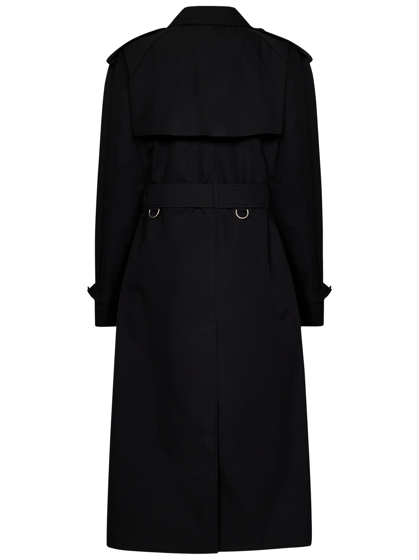Shop Burberry Trench Coat In Black