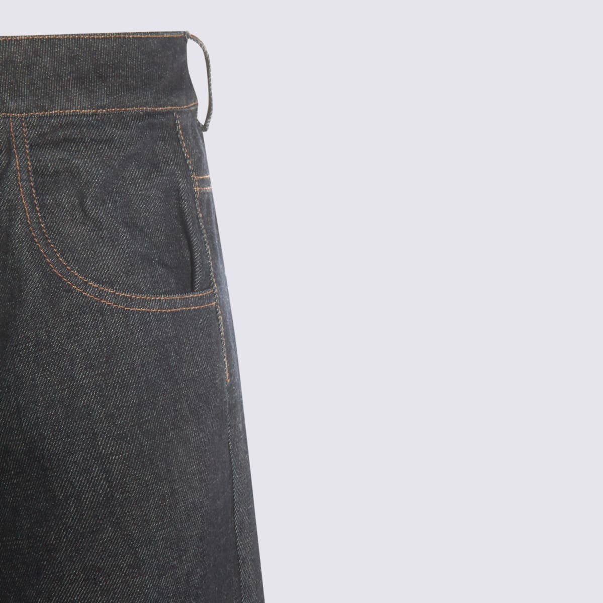 Uma Wang Patch-pocket Straight-leg Trousers In Blue