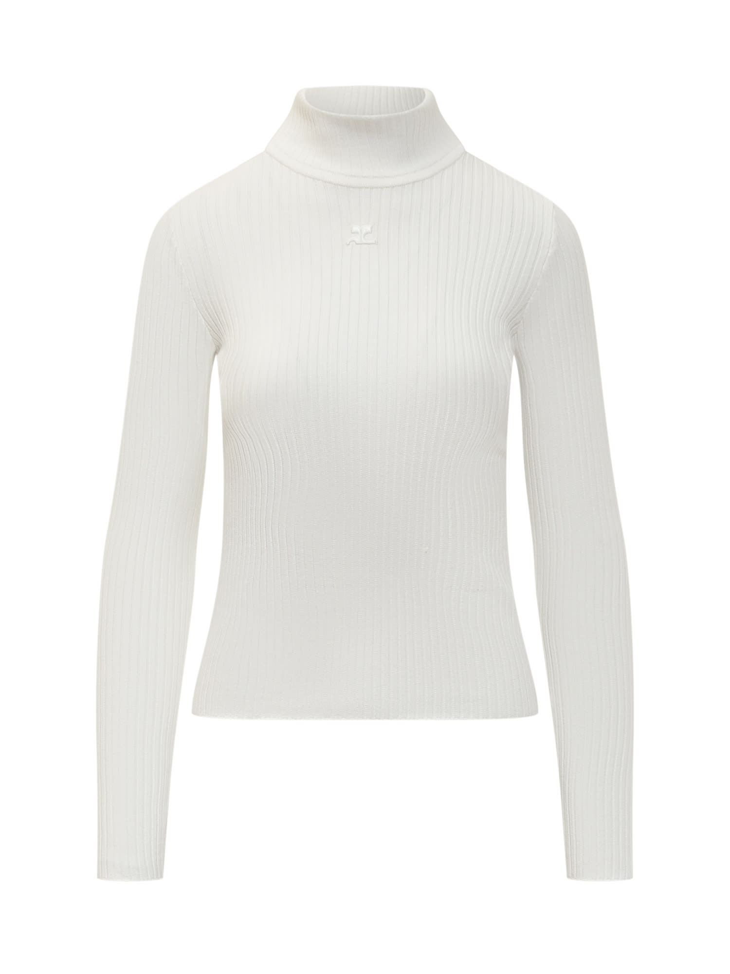 Shop Courrèges Re-edition Jumper In Heritage White