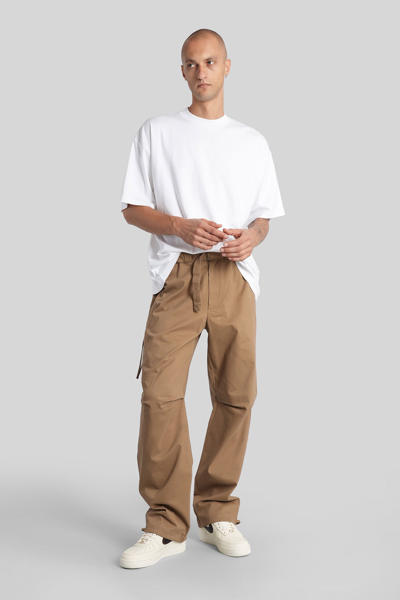 Darkpark Tobacco-coloured Jordan Wide Leg Trousers In Brown