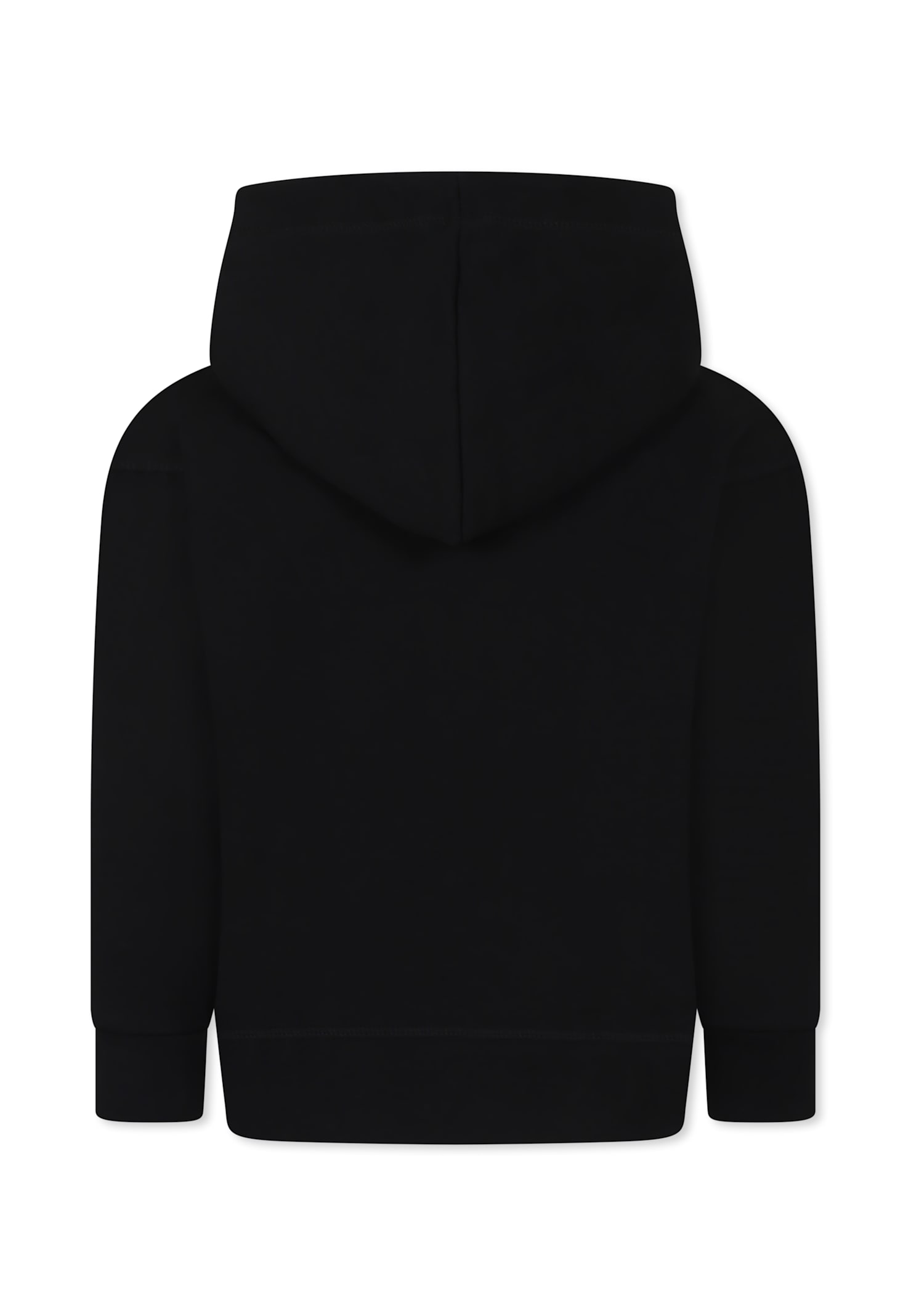Dsquared2 Black Sweatshirt For Boy With Logo In Black