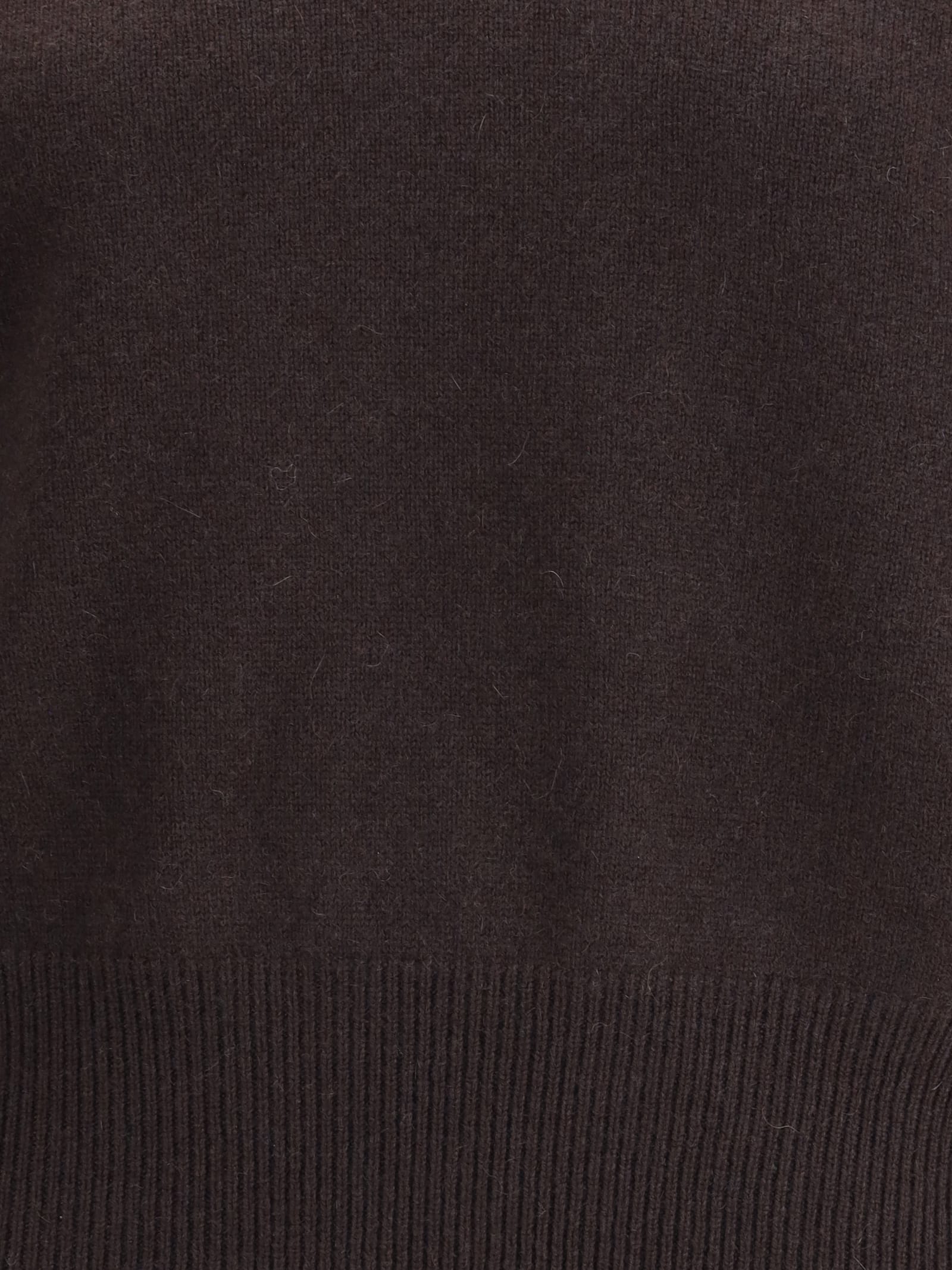 Sa Su Phi Lavinia V Neck Cashmere Sweater In Brown