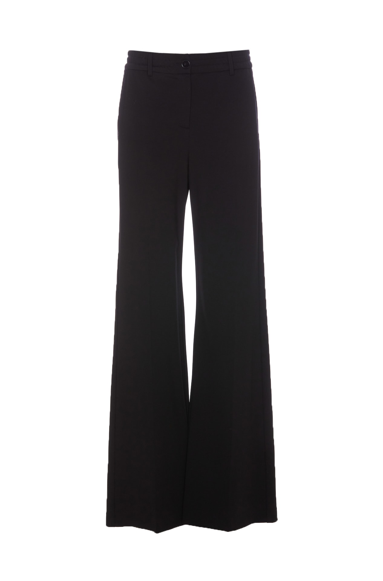 Shop Patrizia Pepe Palazzo Pants In Black