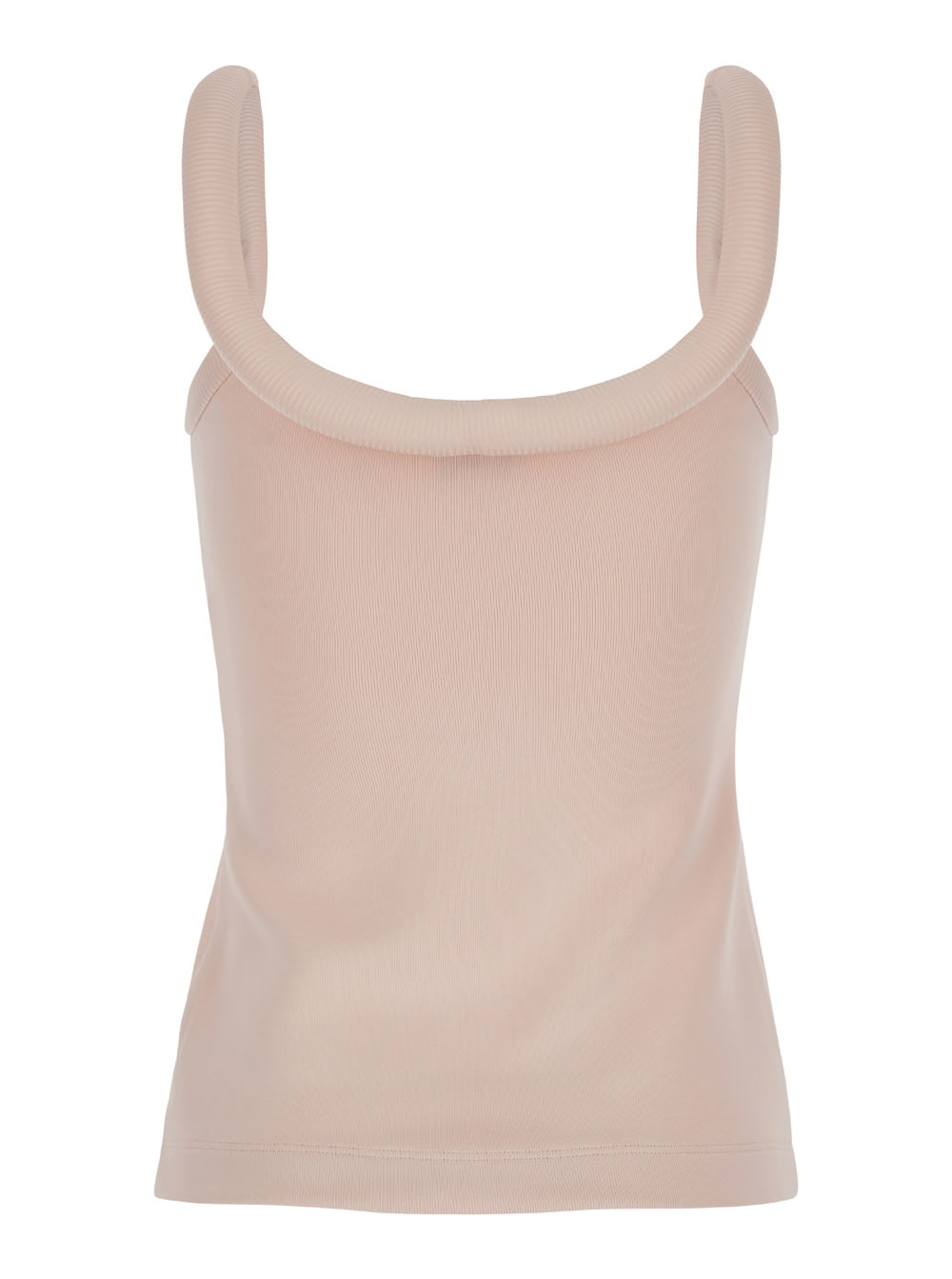 Alexander Mcqueen Pink Tank Top With U Neckline In Viscose Blend Girl In Pink