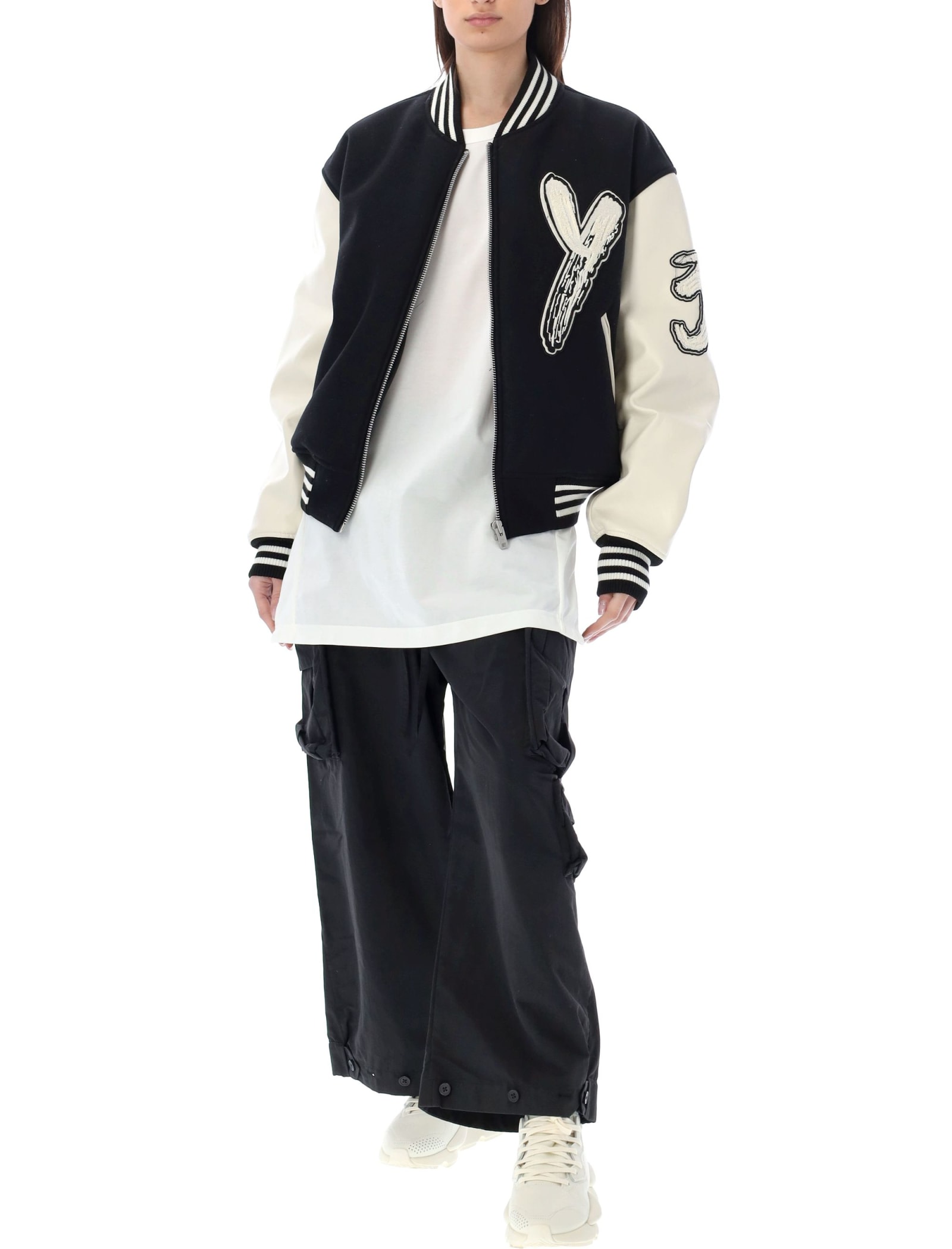 Y-3 Varsity Jacket With Patches | Smart Closet