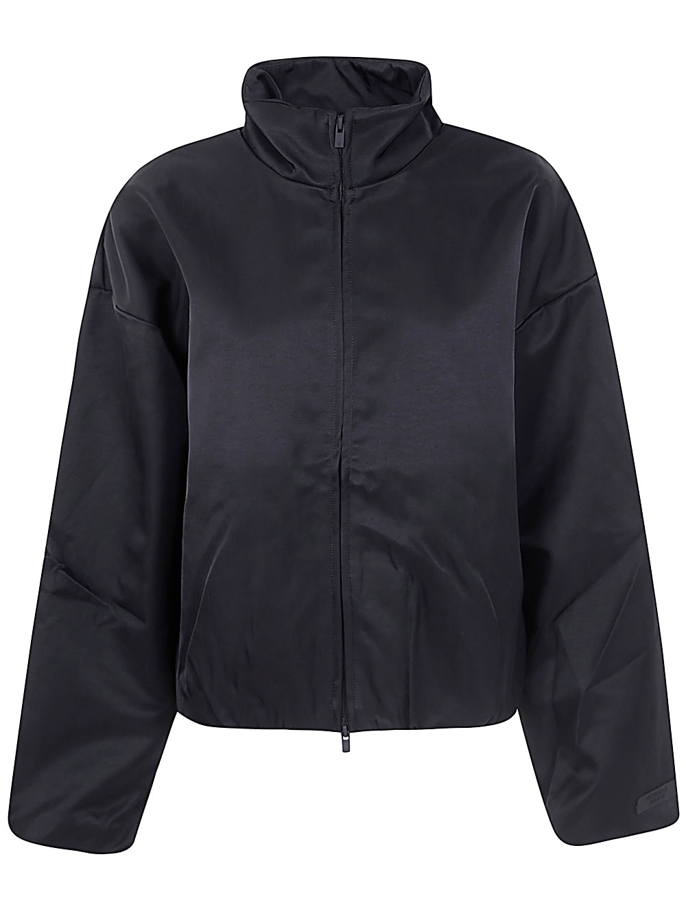 Fear Of God Textured Nylon Track Jacket In Black