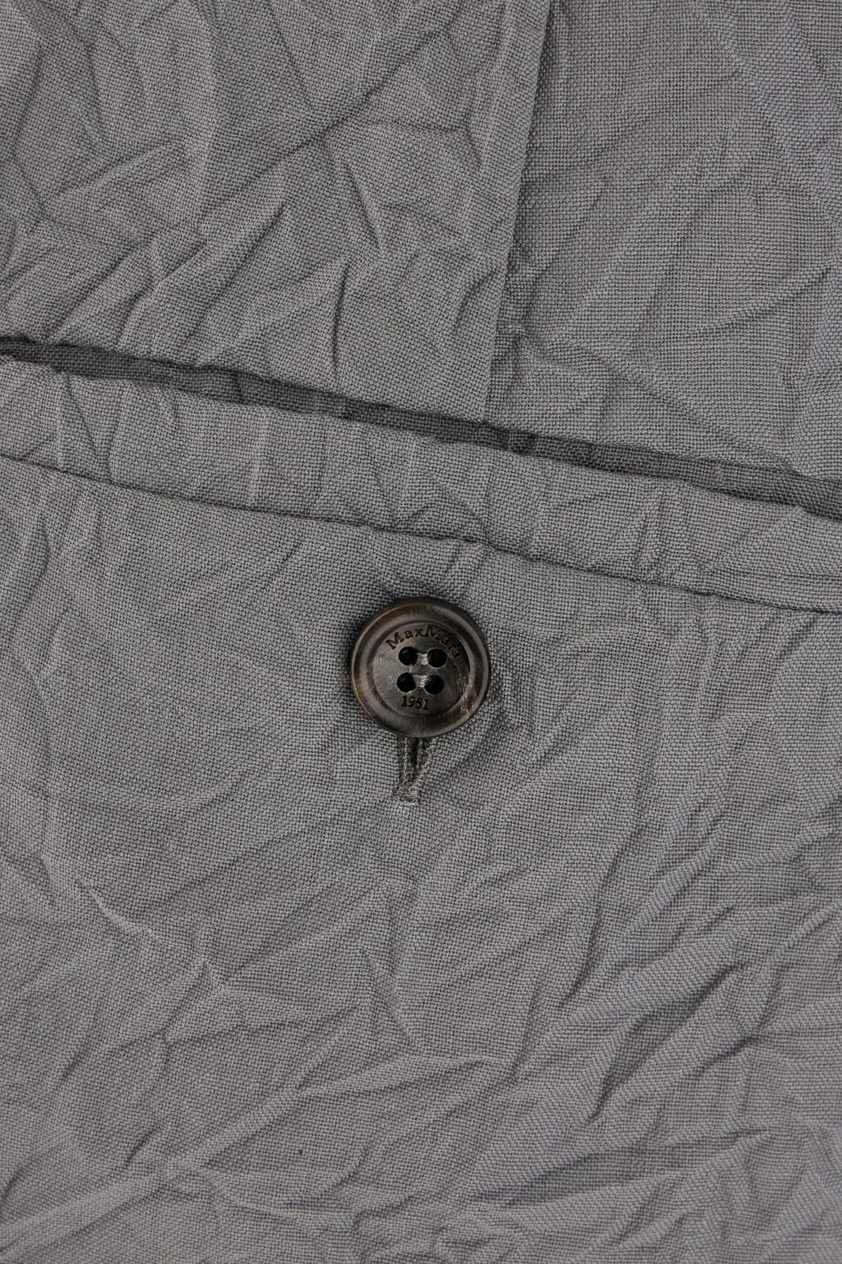 Max Mara Grey Wool Mini Skirt In Grigio Chiaro