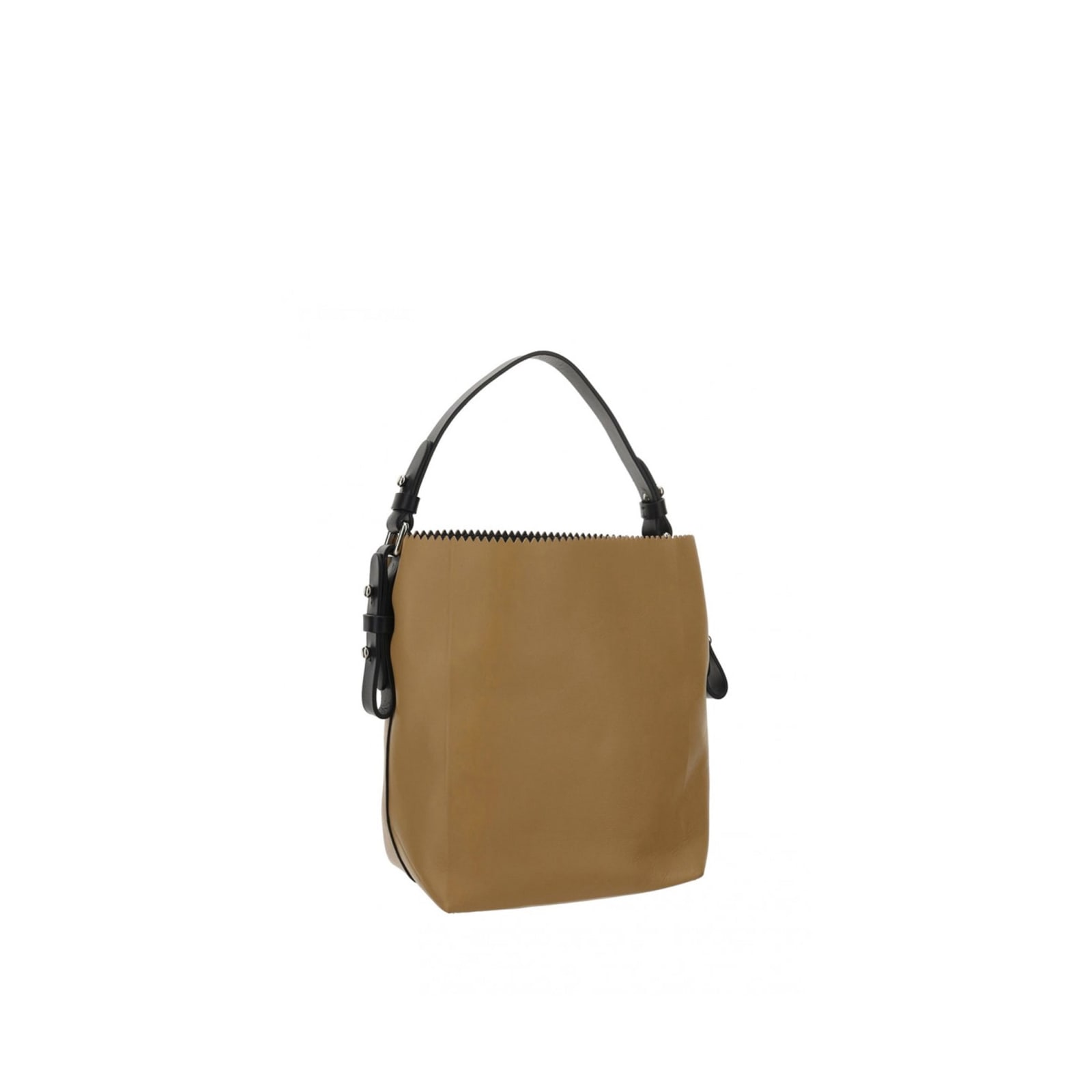 Shop Dsquared2 Leather Handbag In Beige