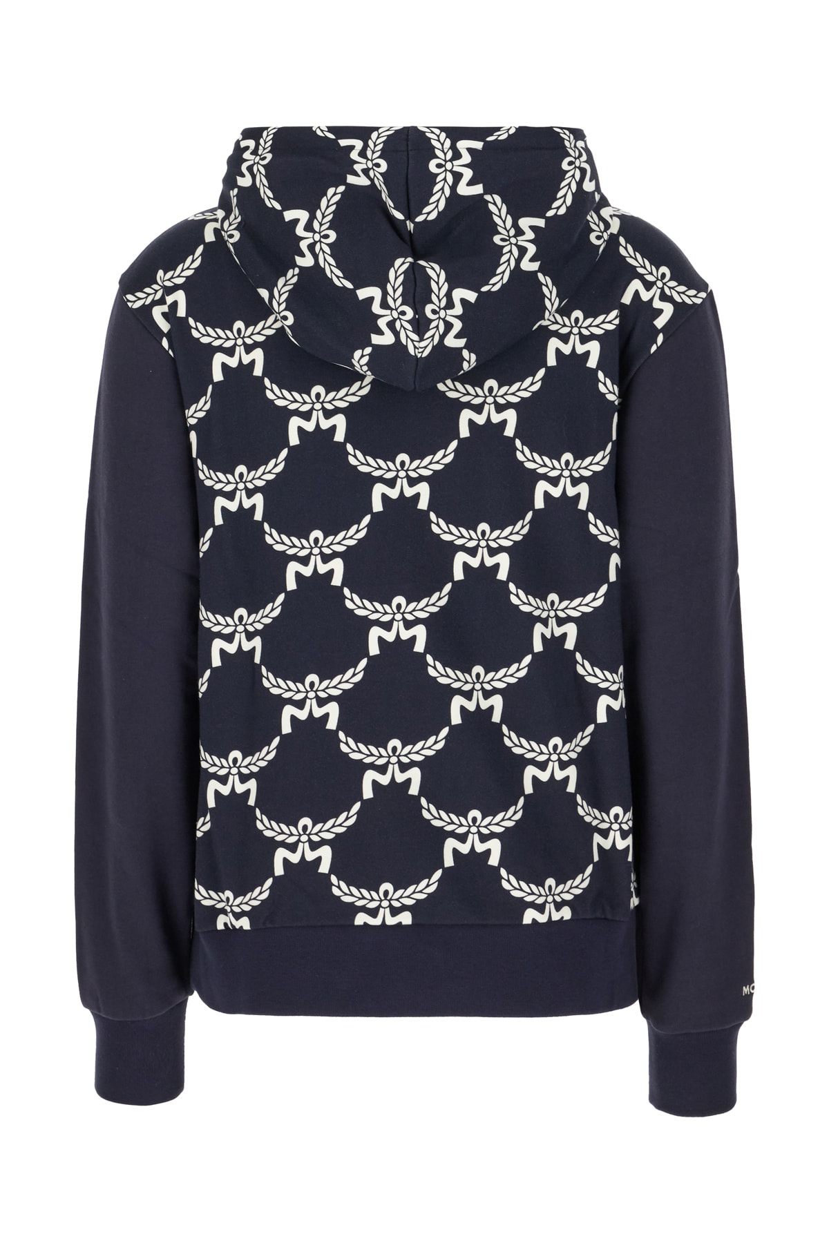 Shop Mcm Printed Cotton Sweatshirt In Navy Blaze