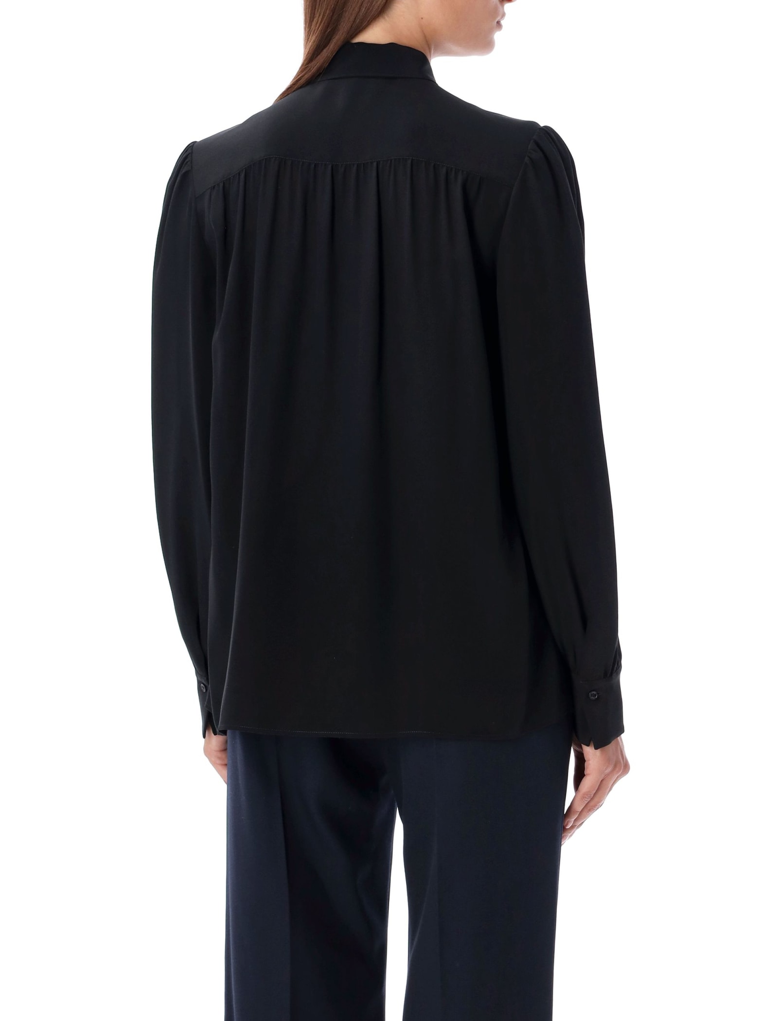 Shop Chloé Lavallier Shirt In Black