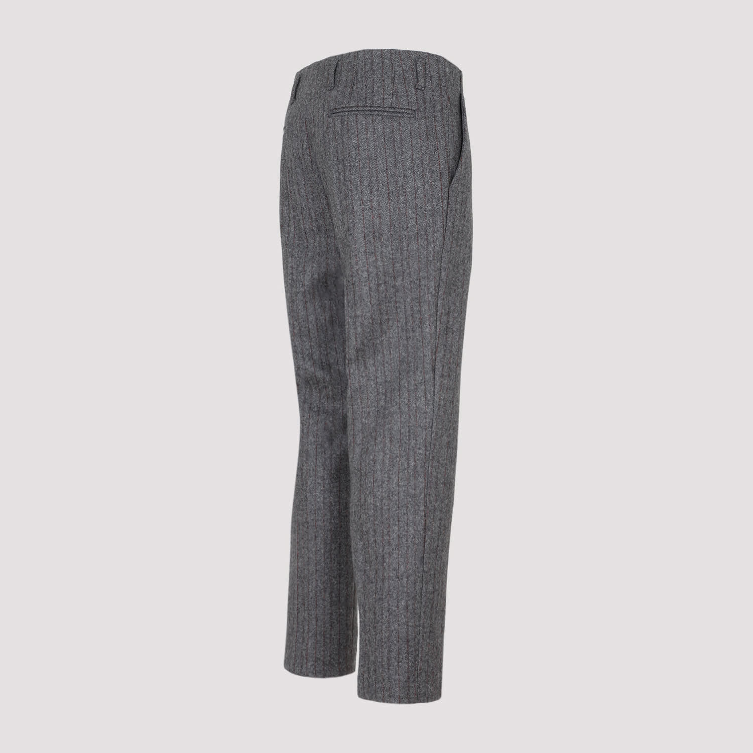 Shop Dries Van Noten Wool Pants In Grey