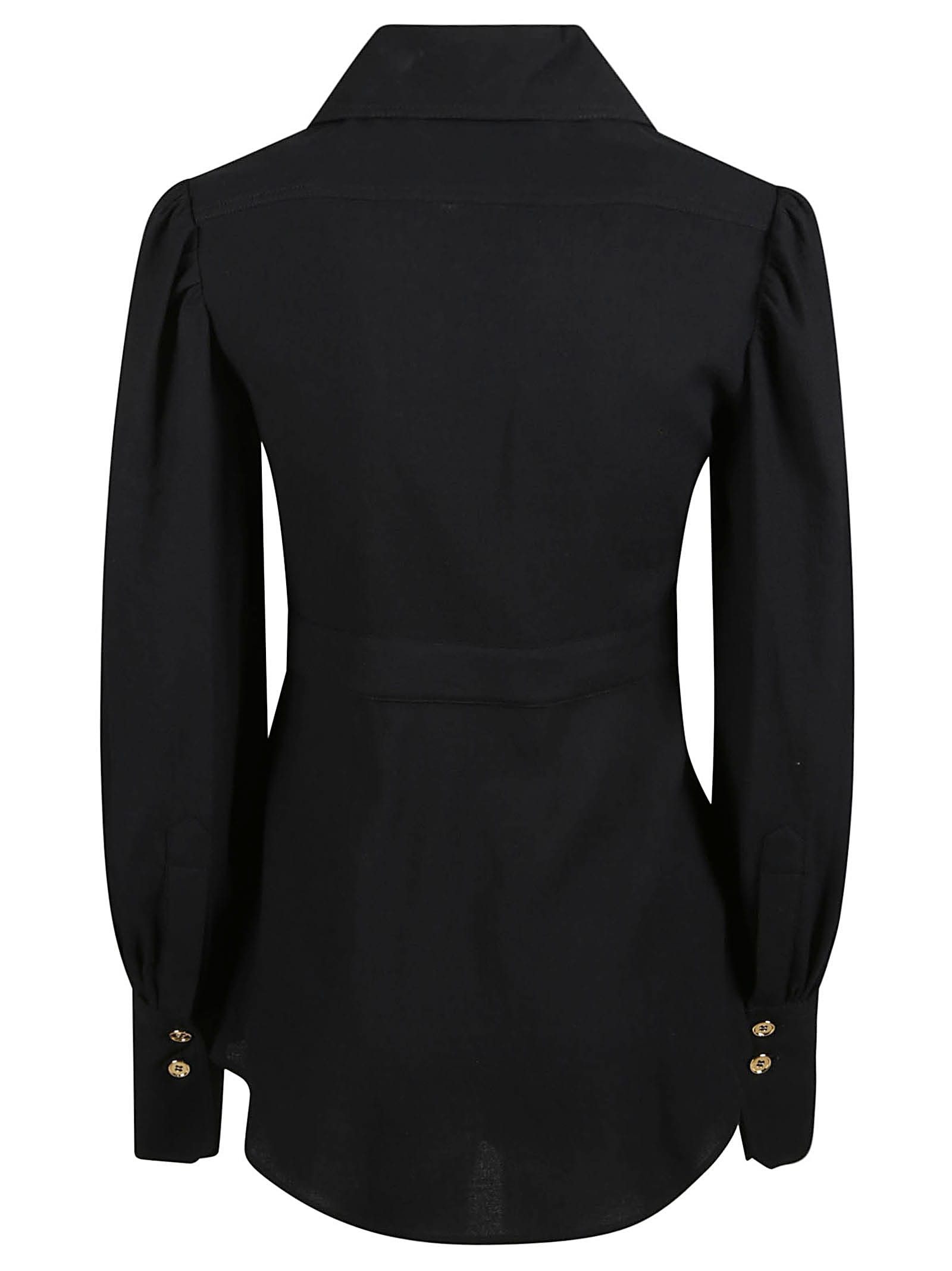 Shop Patou Seersucker Blouse In Black