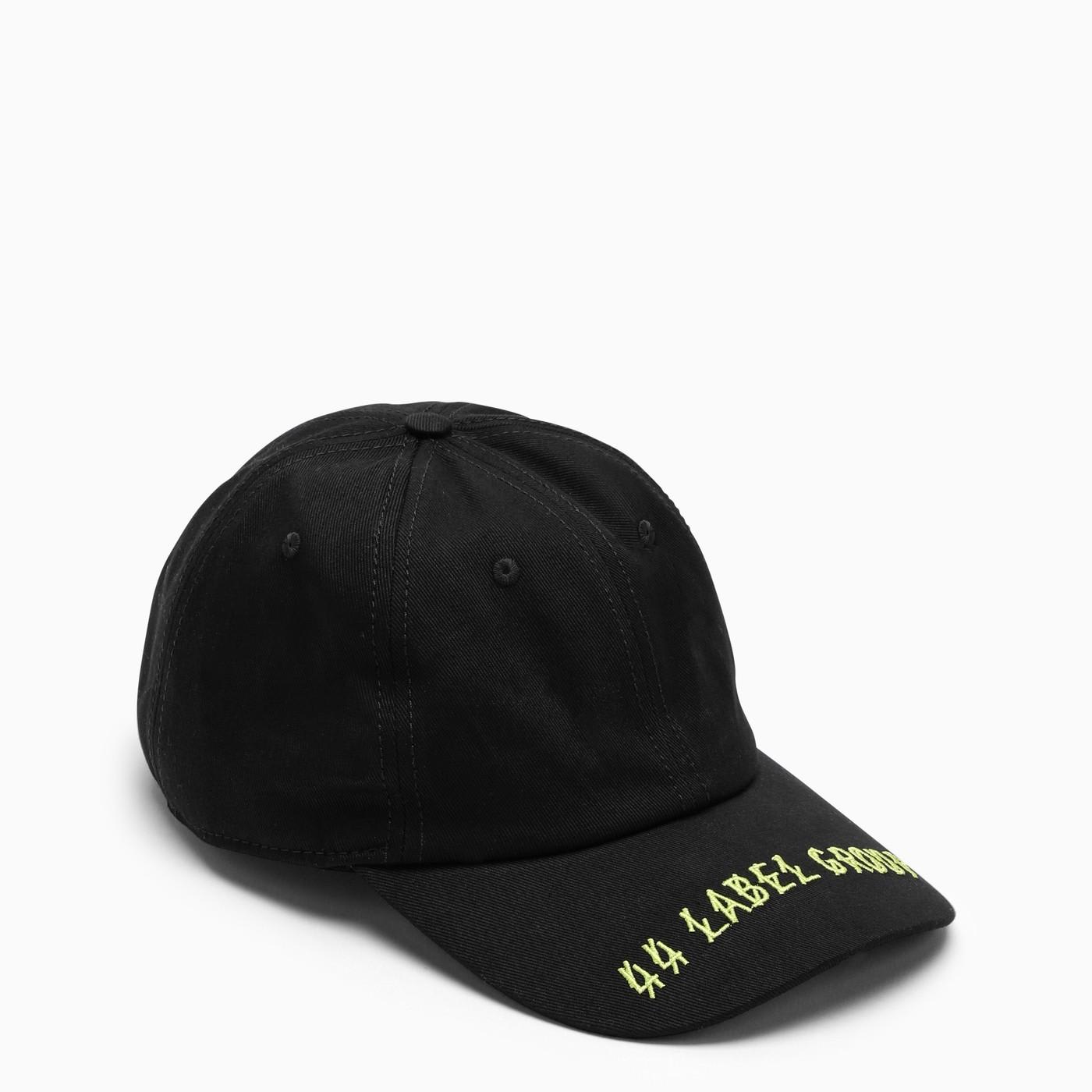 Shop 44 Label Group Black\/lime Cotton Hat With Logo
