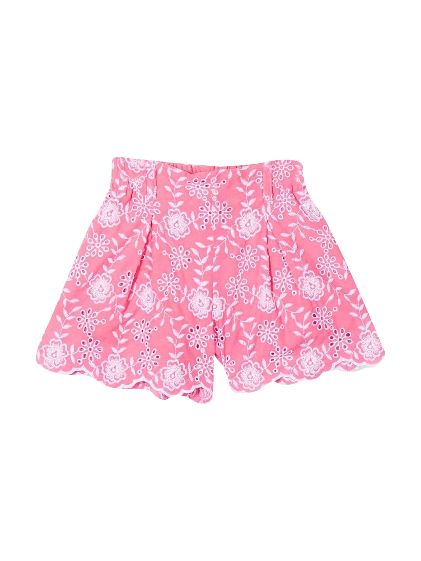 Monnalisa Pink Shorts Girl