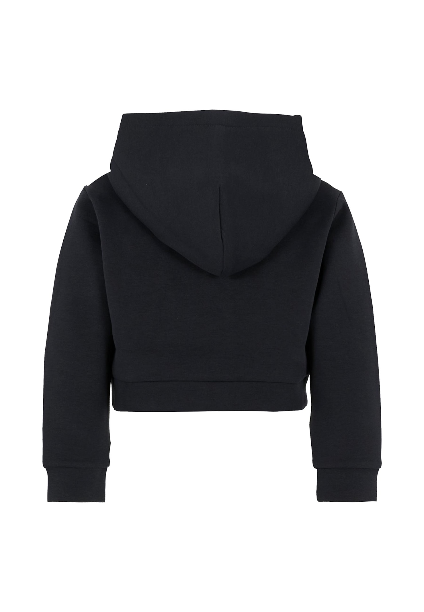 Marc Jacobs Blue Crop Sweatshirt For Girl With Logo In Blue