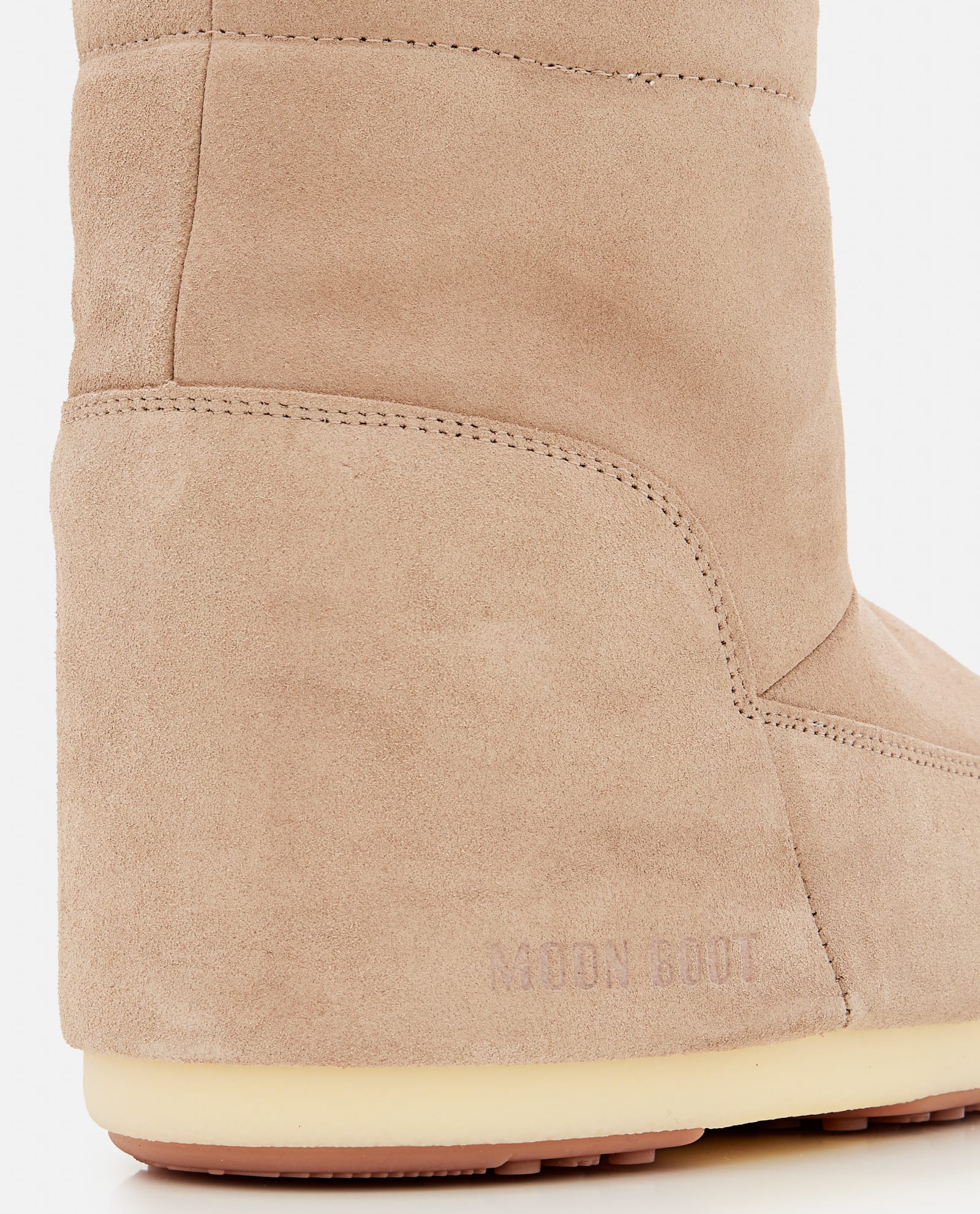 Shop Moon Boot Mb Icon Low Nolace Suede Mid Boots In Beige