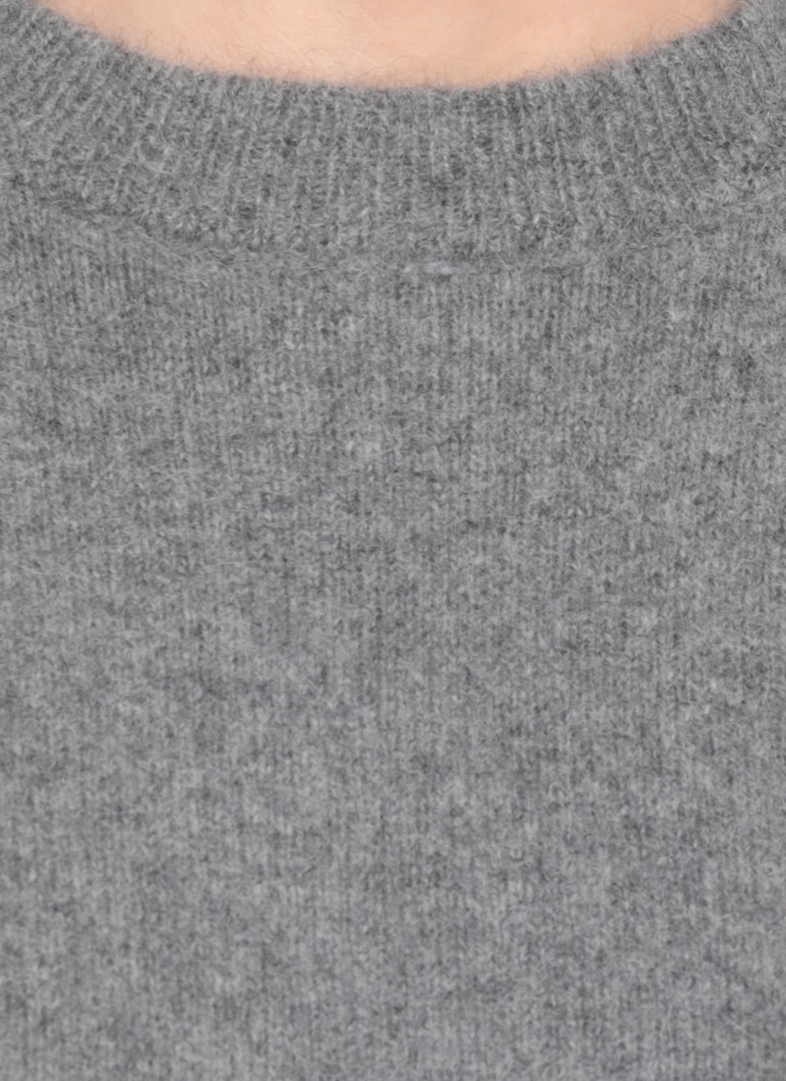 Loulou Studio Soft Virgin Wool Crew Neck Sweater In Gray