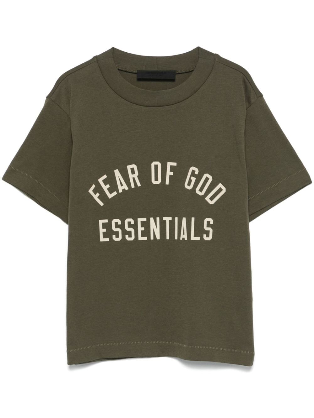 Fear Of God Jersey Crewneck Tee In Military