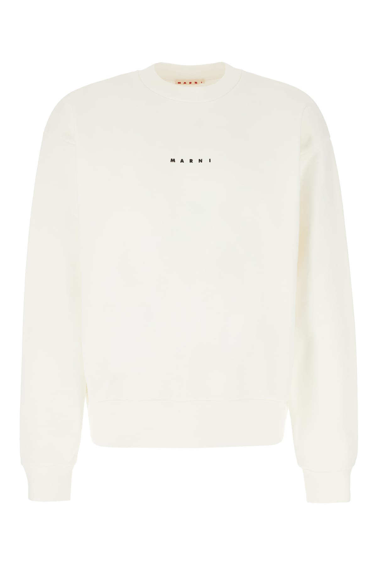 Marni Ivory Cotton Sweatshirt In L2w02