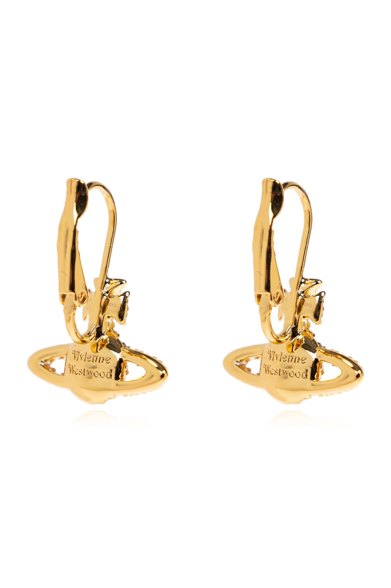 Vivienne Westwood Brass Earrings In Gold