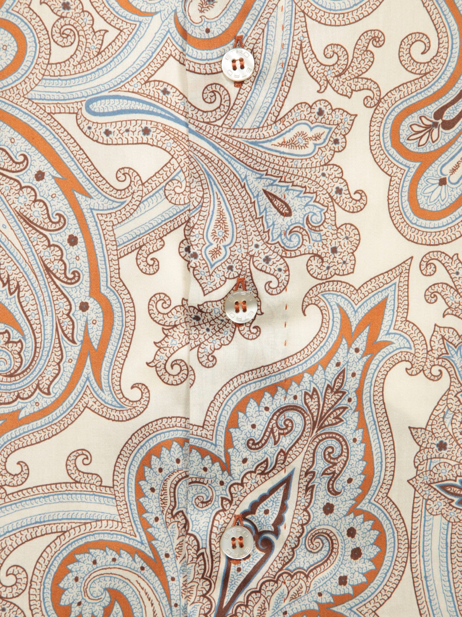 Shop Etro Beige Paisley Shirt