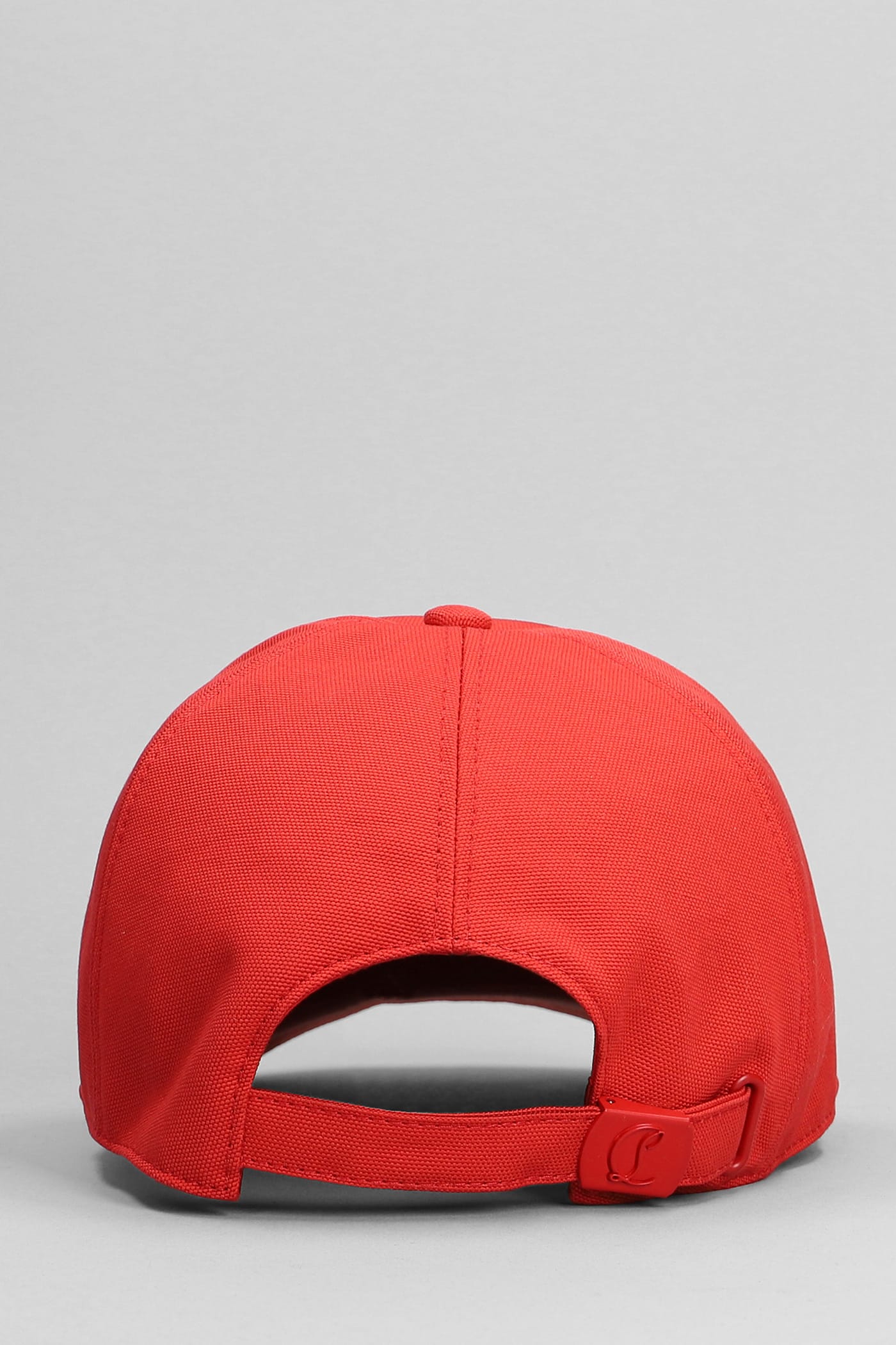 Shop Christian Louboutin Hats In Red Cotton