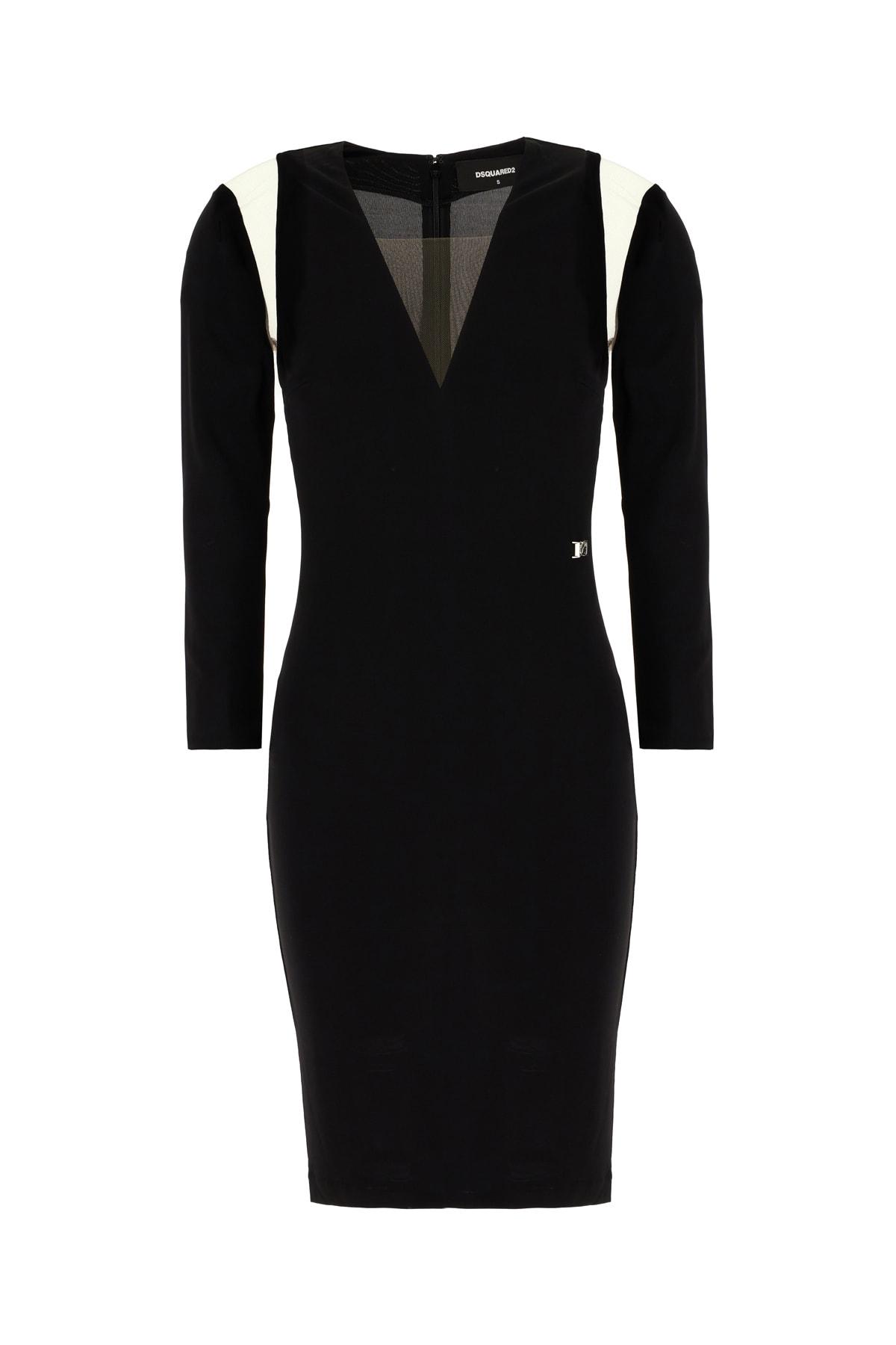 Dsquared2 Black Viscose Mini Dress