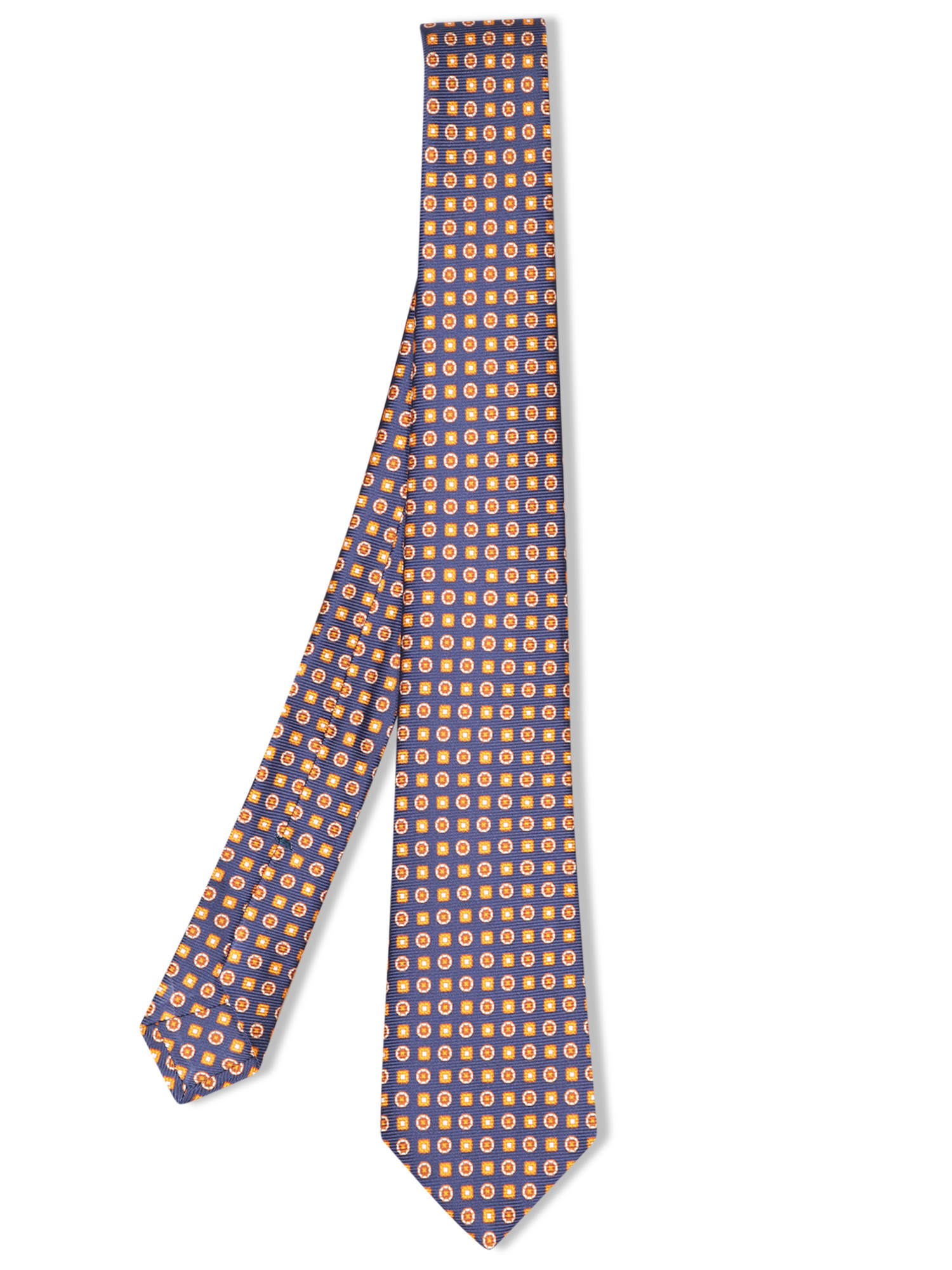 Micro Pattern Beige/blue Tie