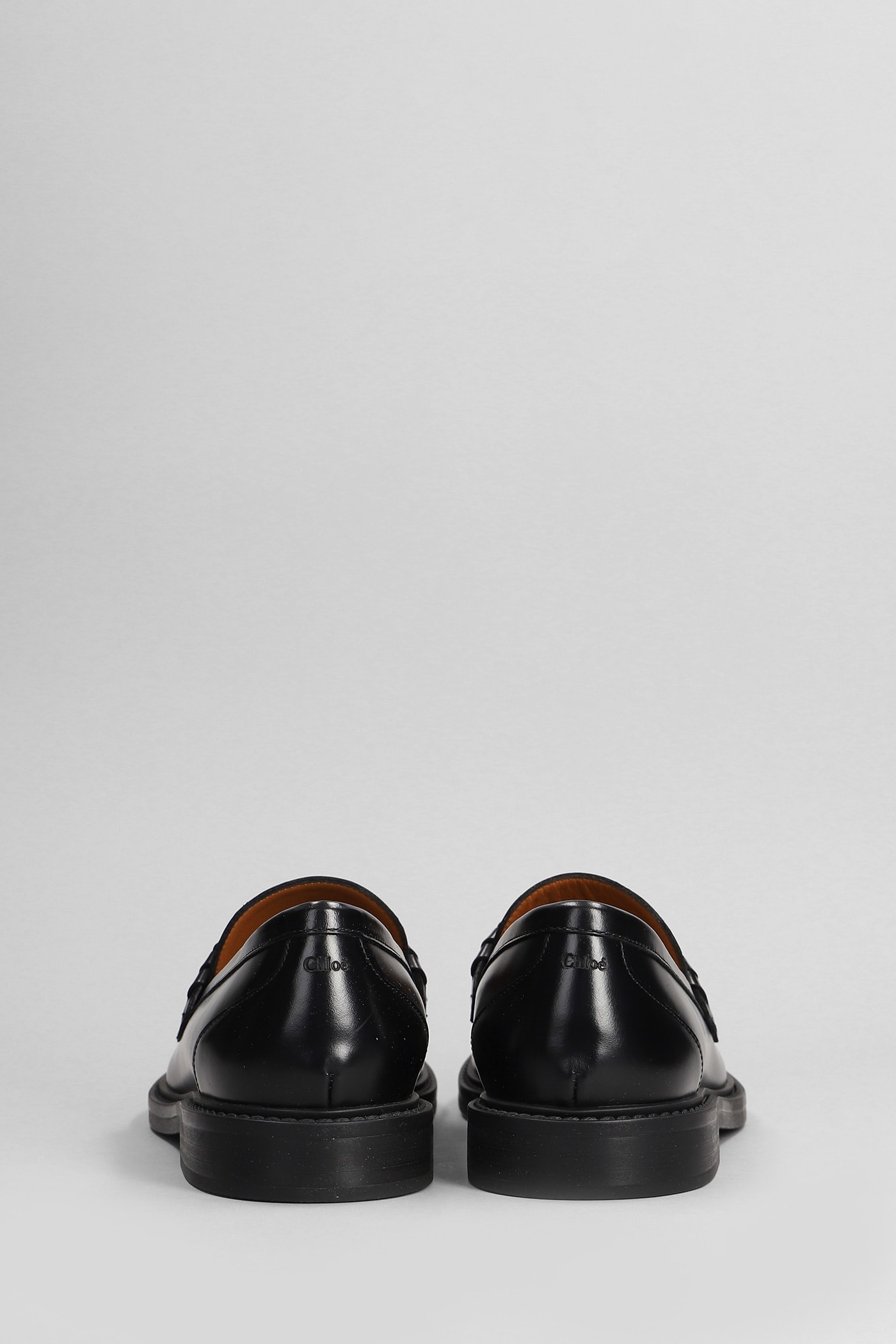 Shop Chloé Mercie Loafers In Black Leather