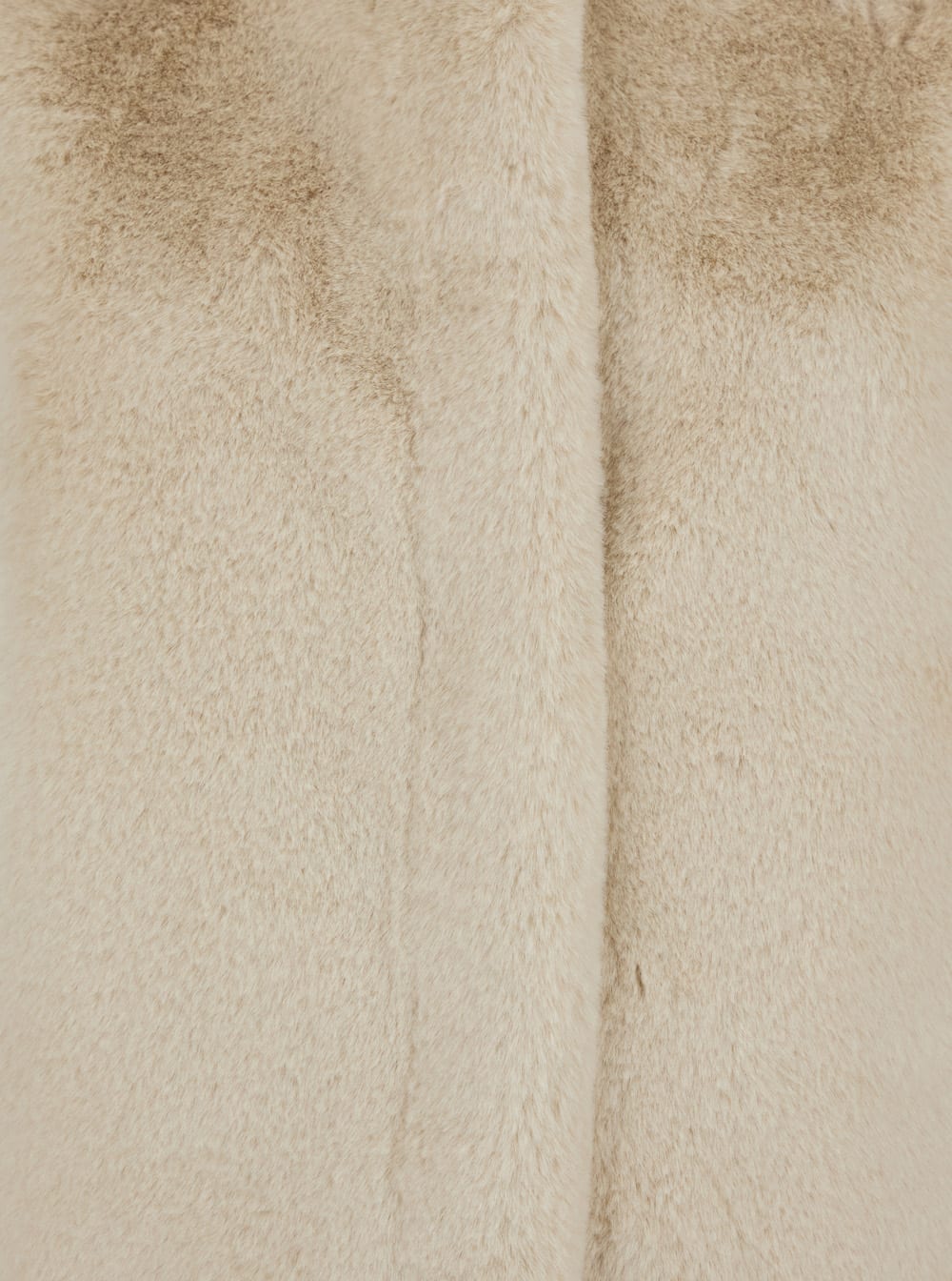 Shop Apparis Elis Beige Jacket With Collar In Eco Fur Woman In White