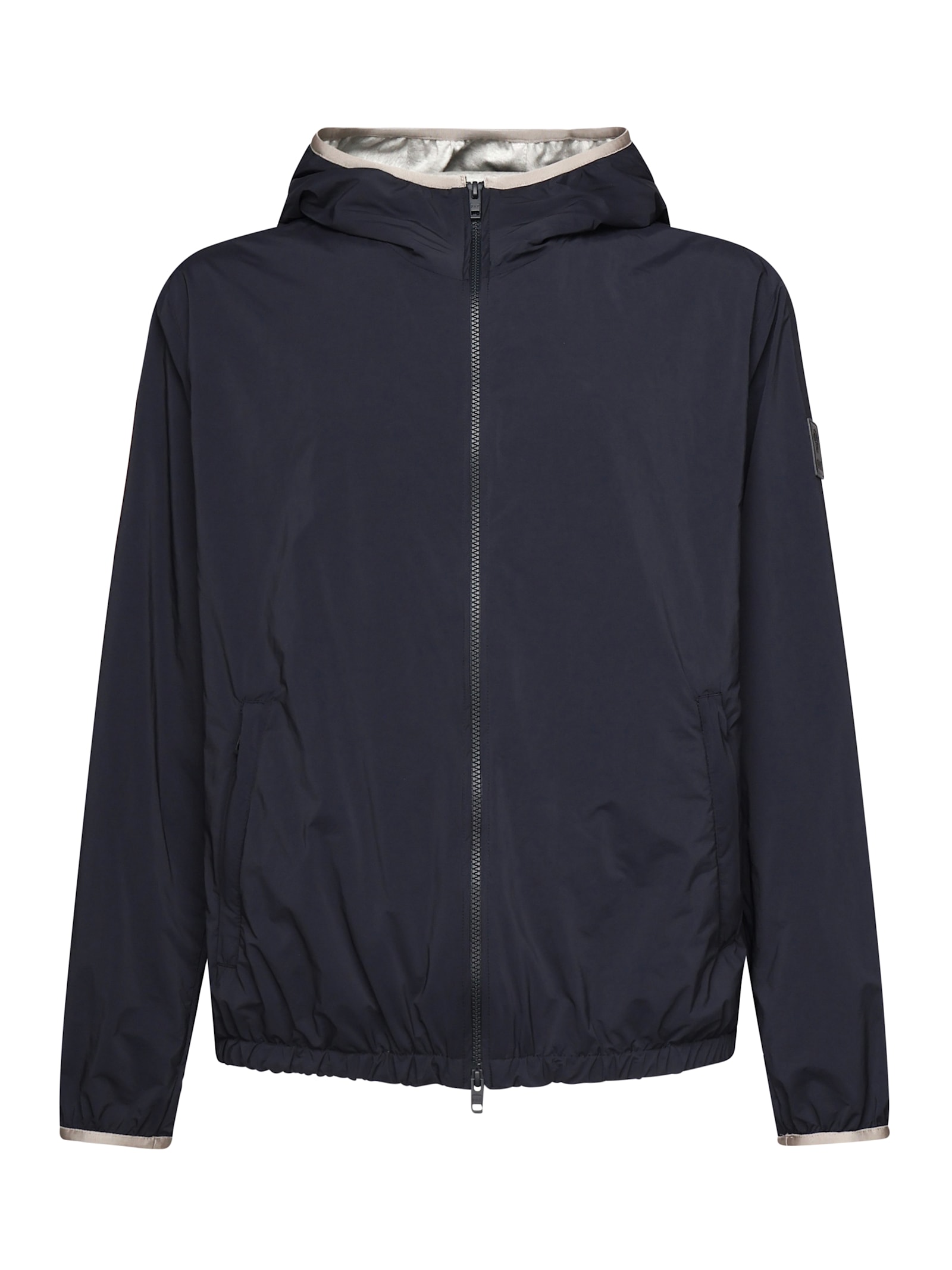 Fay Nylon Windbreaker In Blu Denim