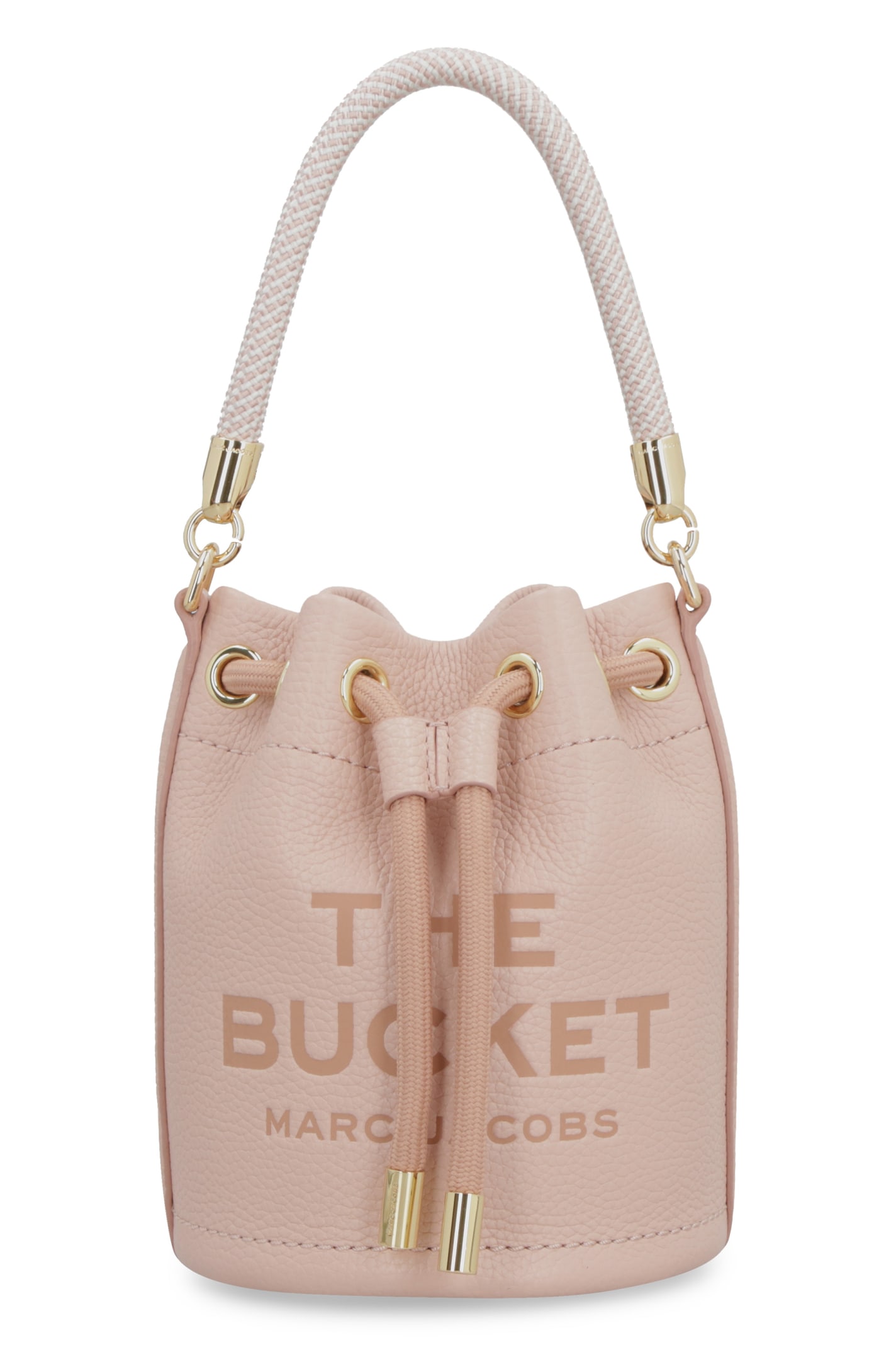 Marc Jacobs The Leather Mini Bucket Bag In Pink