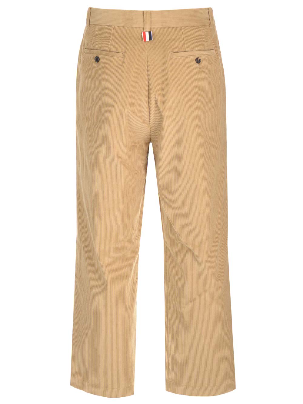 Shop Thom Browne Corduroy Trousers In Camel