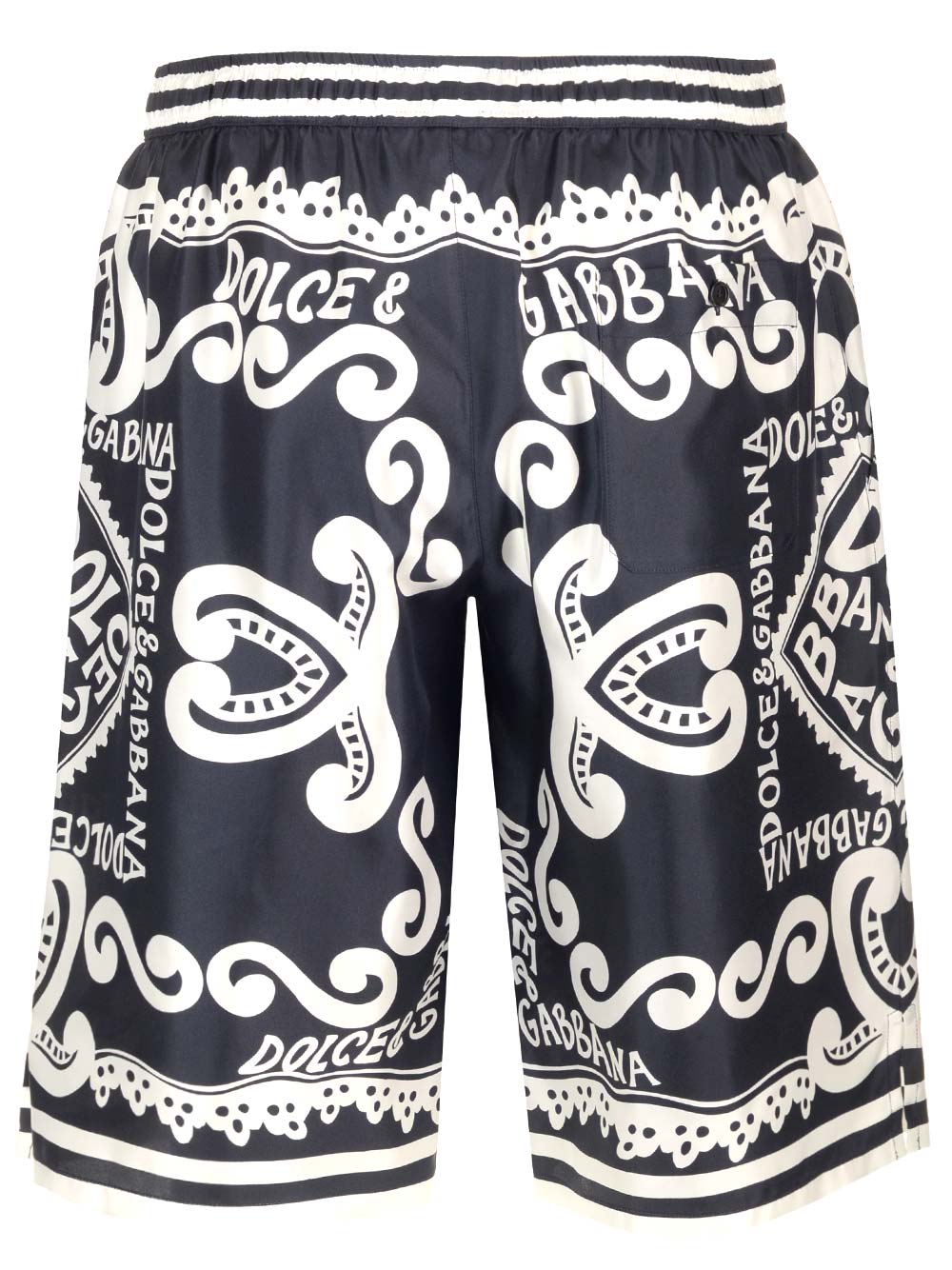 Shop Dolce & Gabbana Marina Print Bermuda Shorts In Multicolour