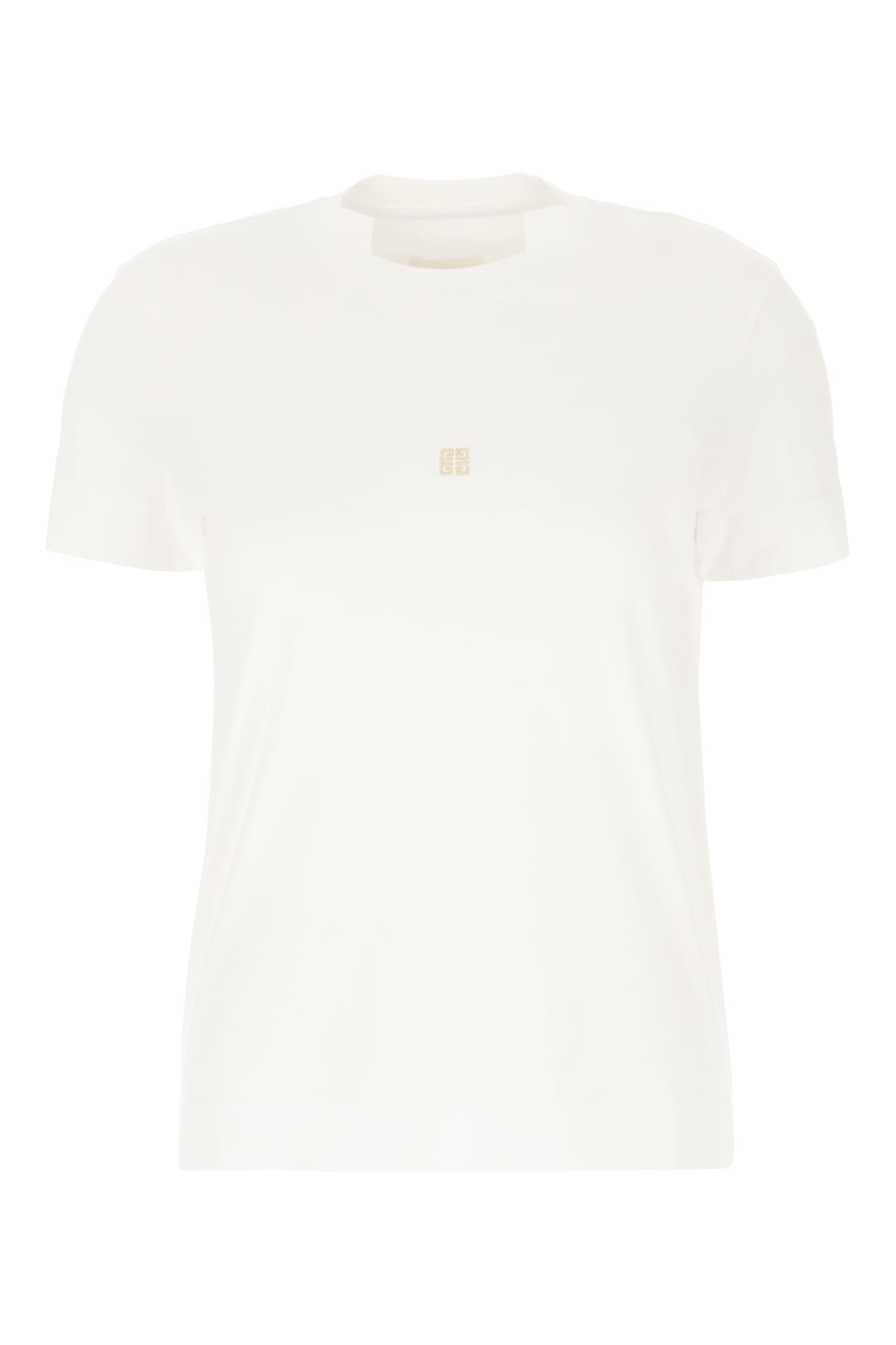 Givenchy White Cotton T-shirt In White Gold