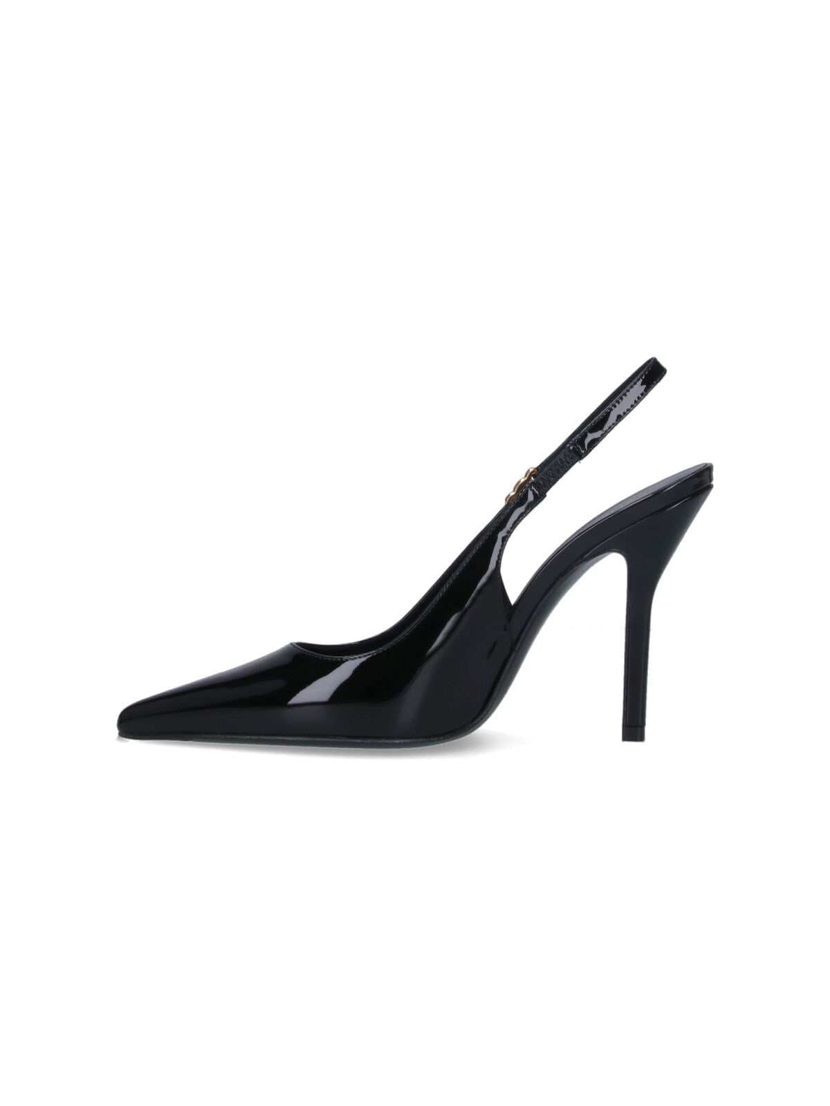 Celine Glossy Pointed Stiletto Heel Pumps In Black