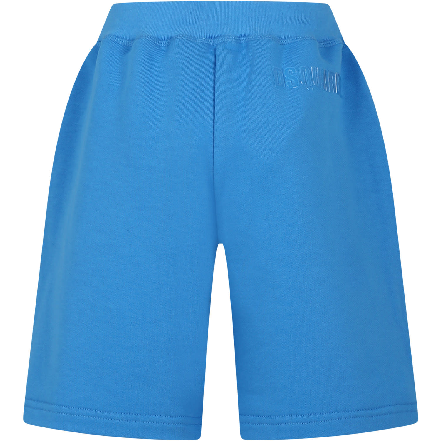 Shop Dsquared2 Light Blue Sports Shorts For Boy