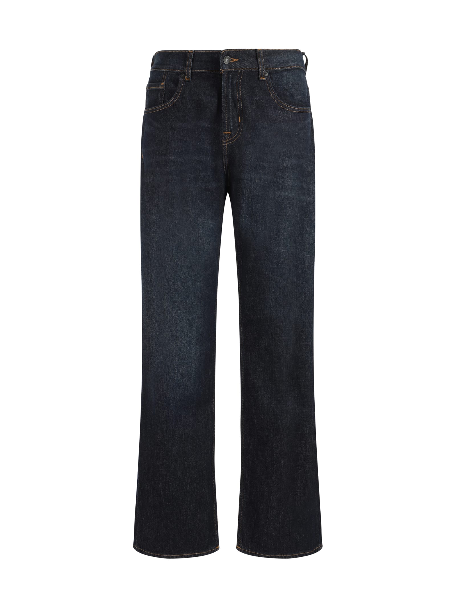 Shop 7 For All Mankind Jeans In Dark Blue