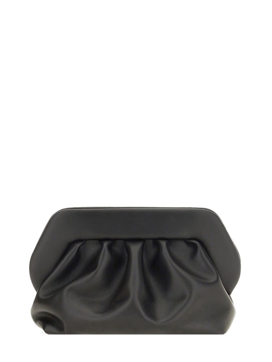 Themoirè Bios Vegan Leather Clutch In Black