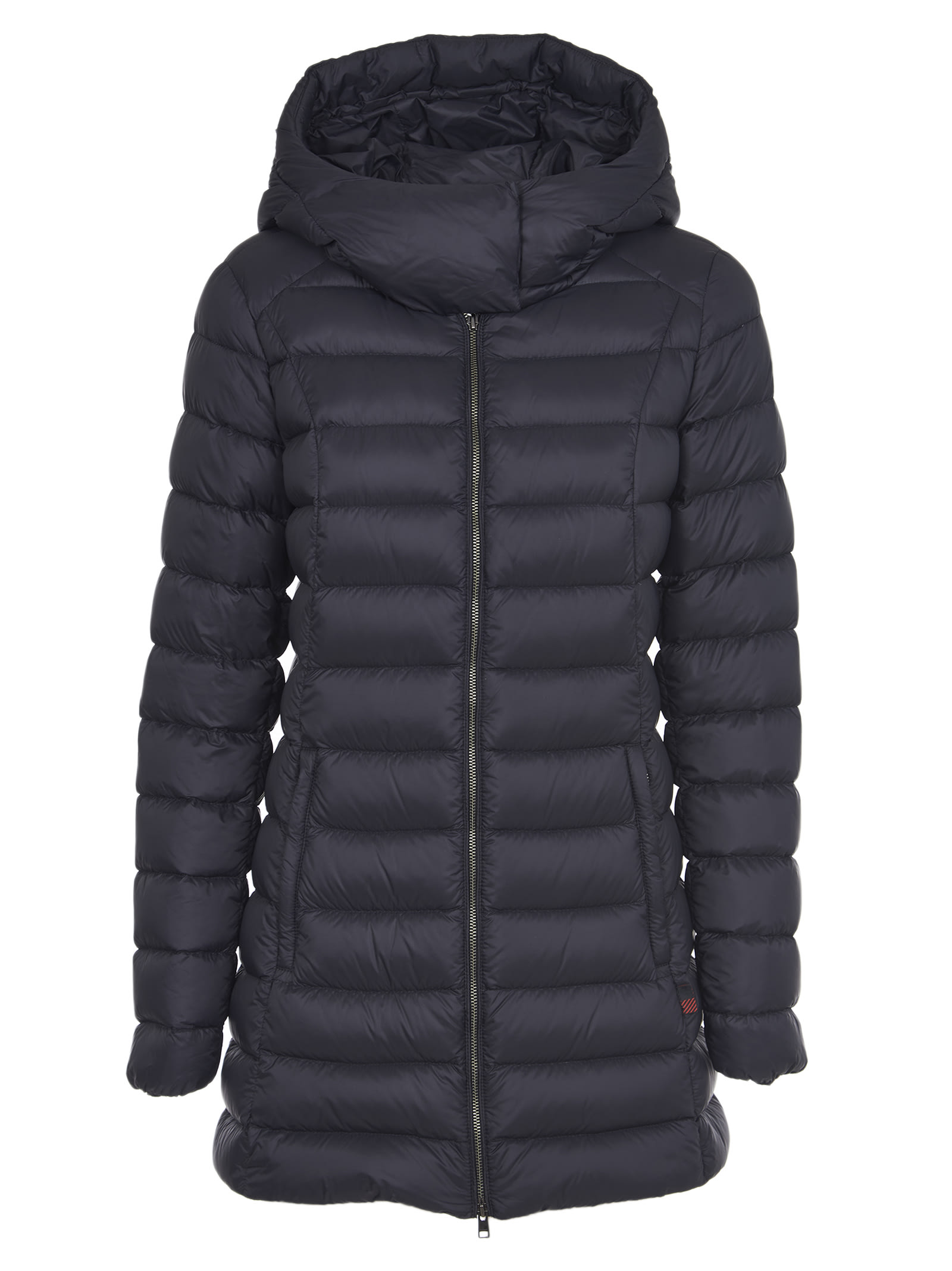 Woolrich Black Down Jacket With Hood