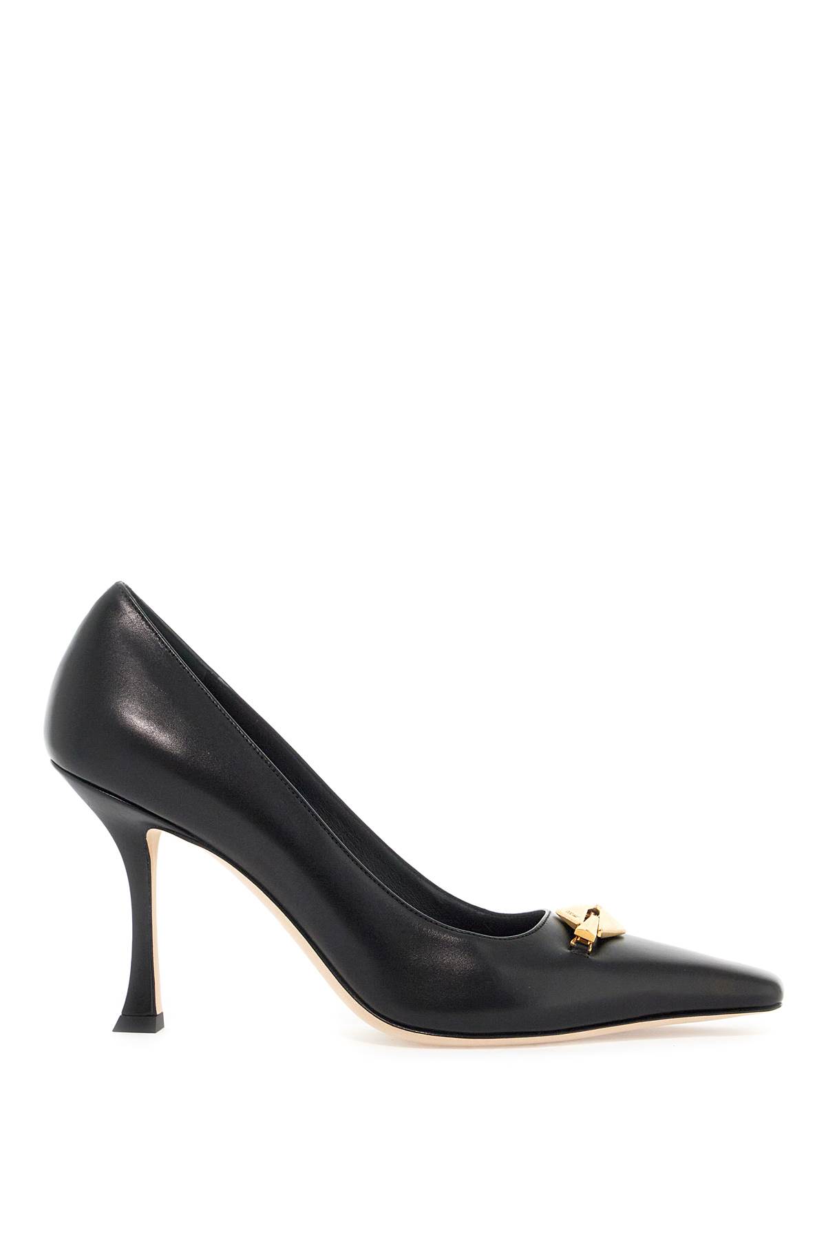 Shop Jimmy Choo Ryker Diamond Detail Dã© In Black Gold (black)