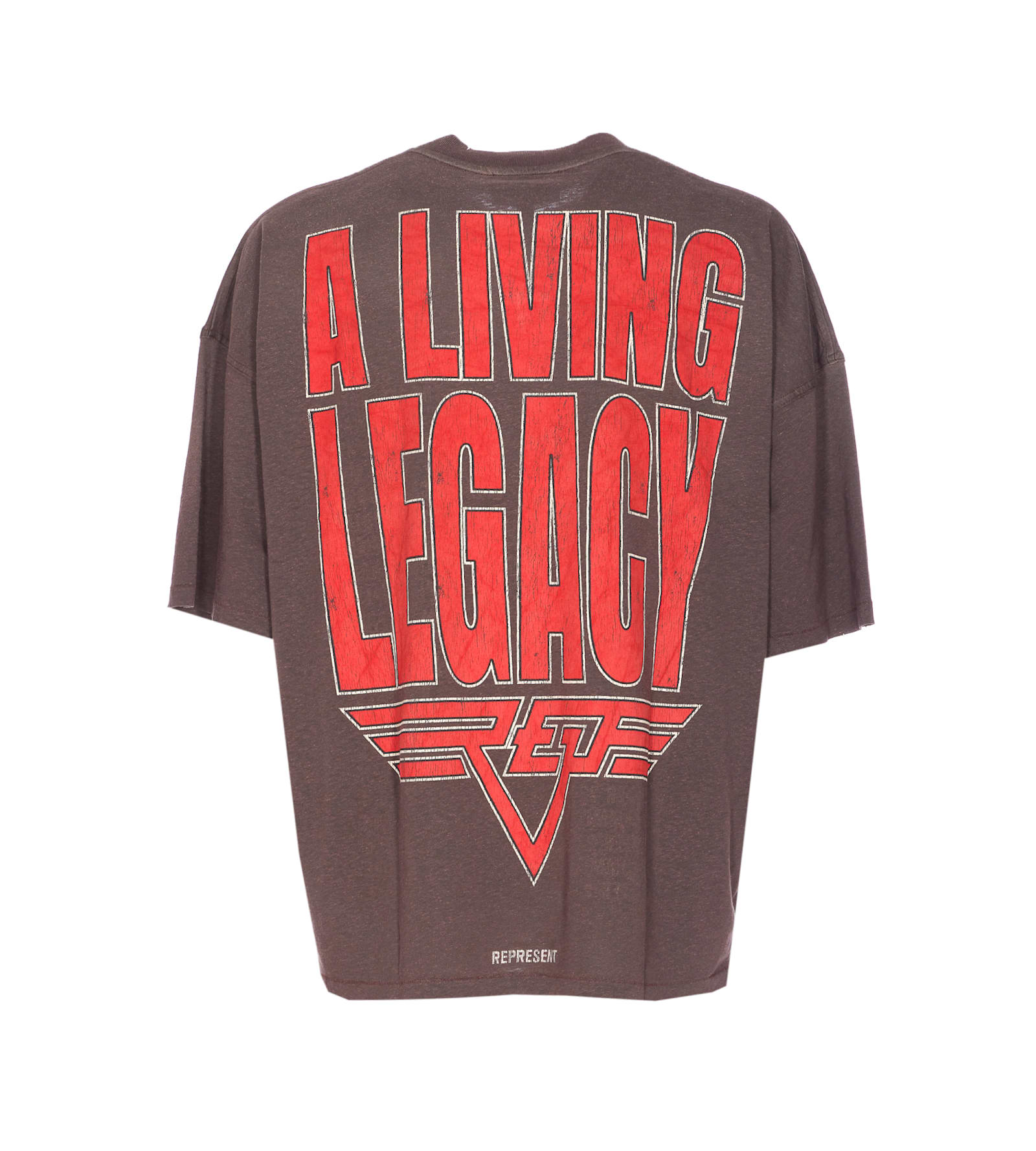 Represent Living Legacy Reversible Organic Cotton And Hemp T-shirt In Brown