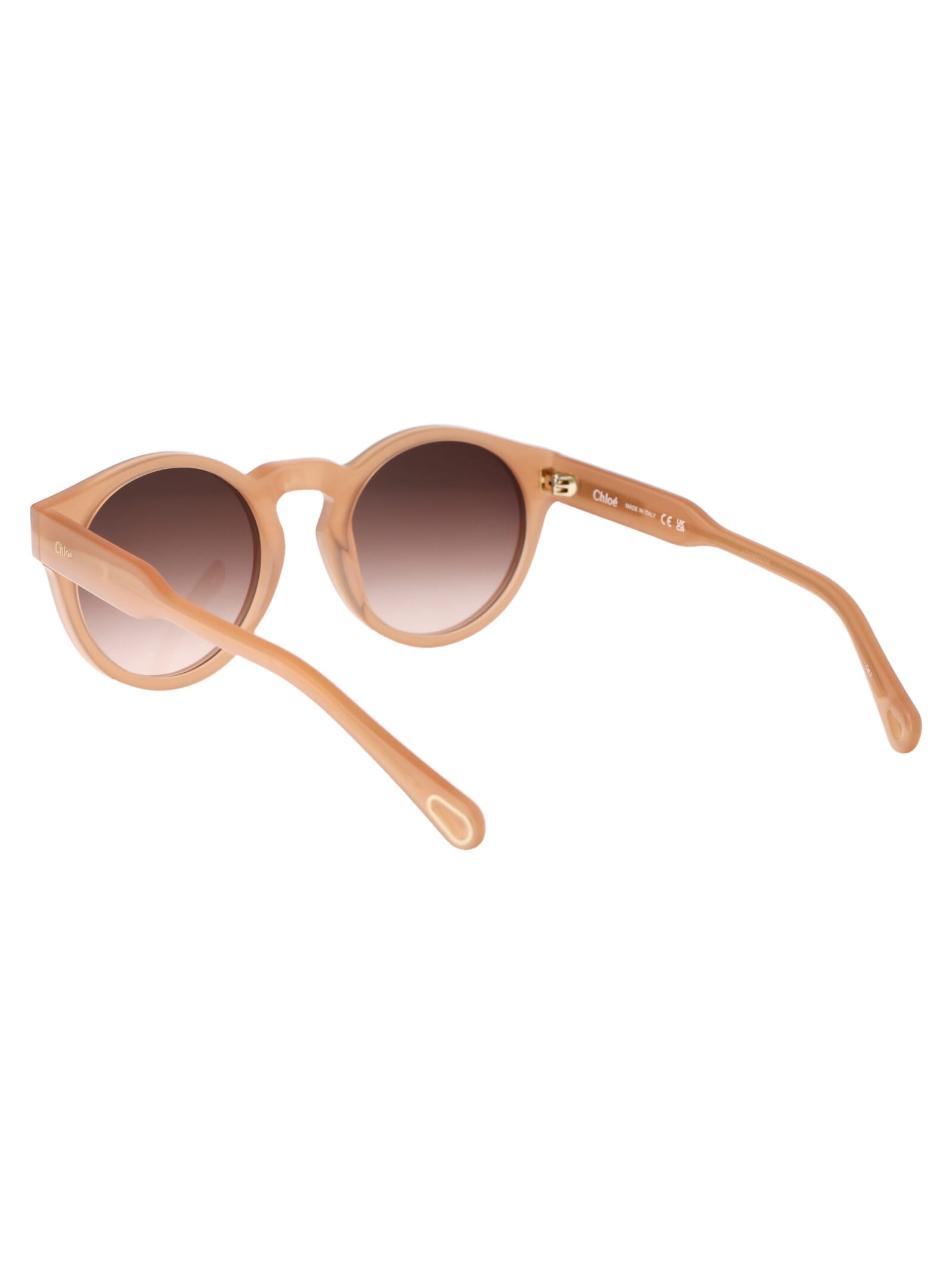 Shop Chloé Ch0158s Sunglasses In 004 Nude Nude Brown