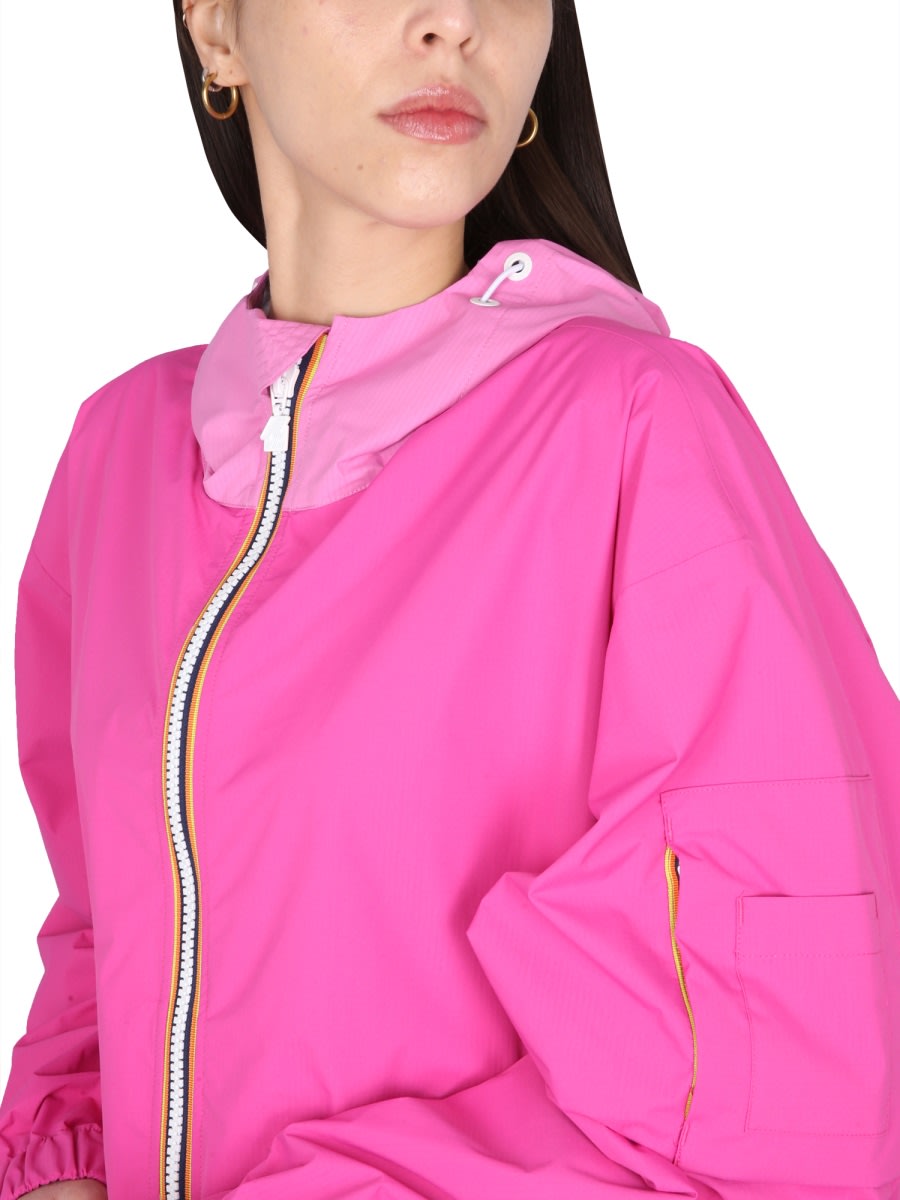 K-way Claudey 2.1 Jacket Unisex In Fuchsia
