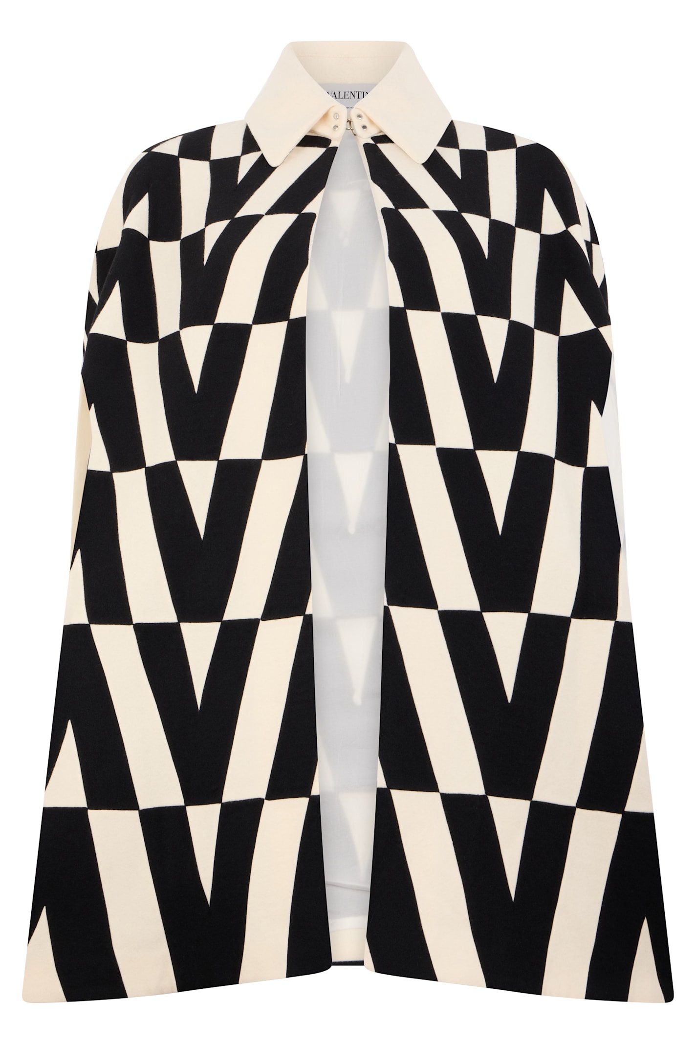 Valentino Wool Cloak In Multi