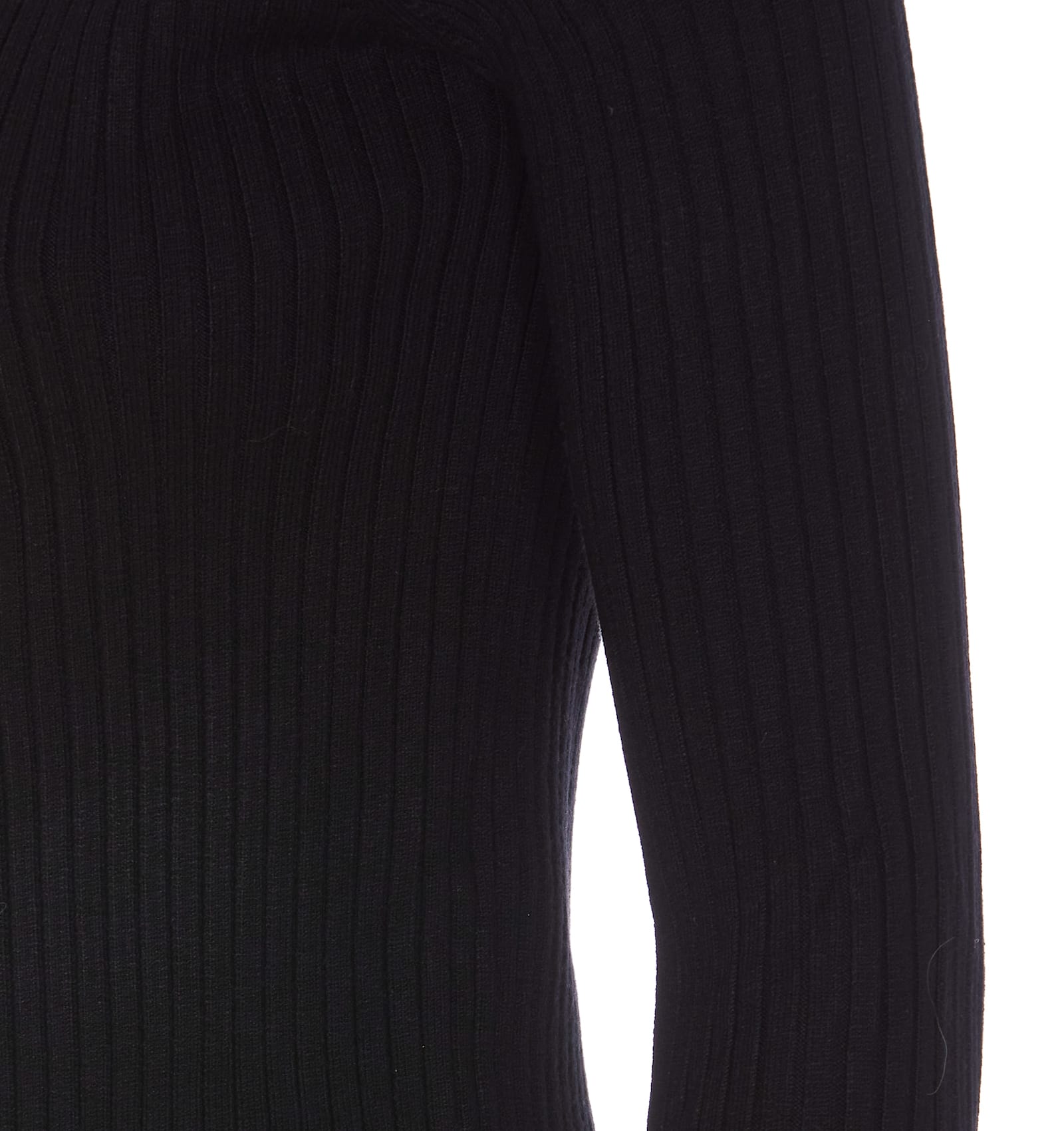 Shop Patrizia Pepe Zip Sweater In Black